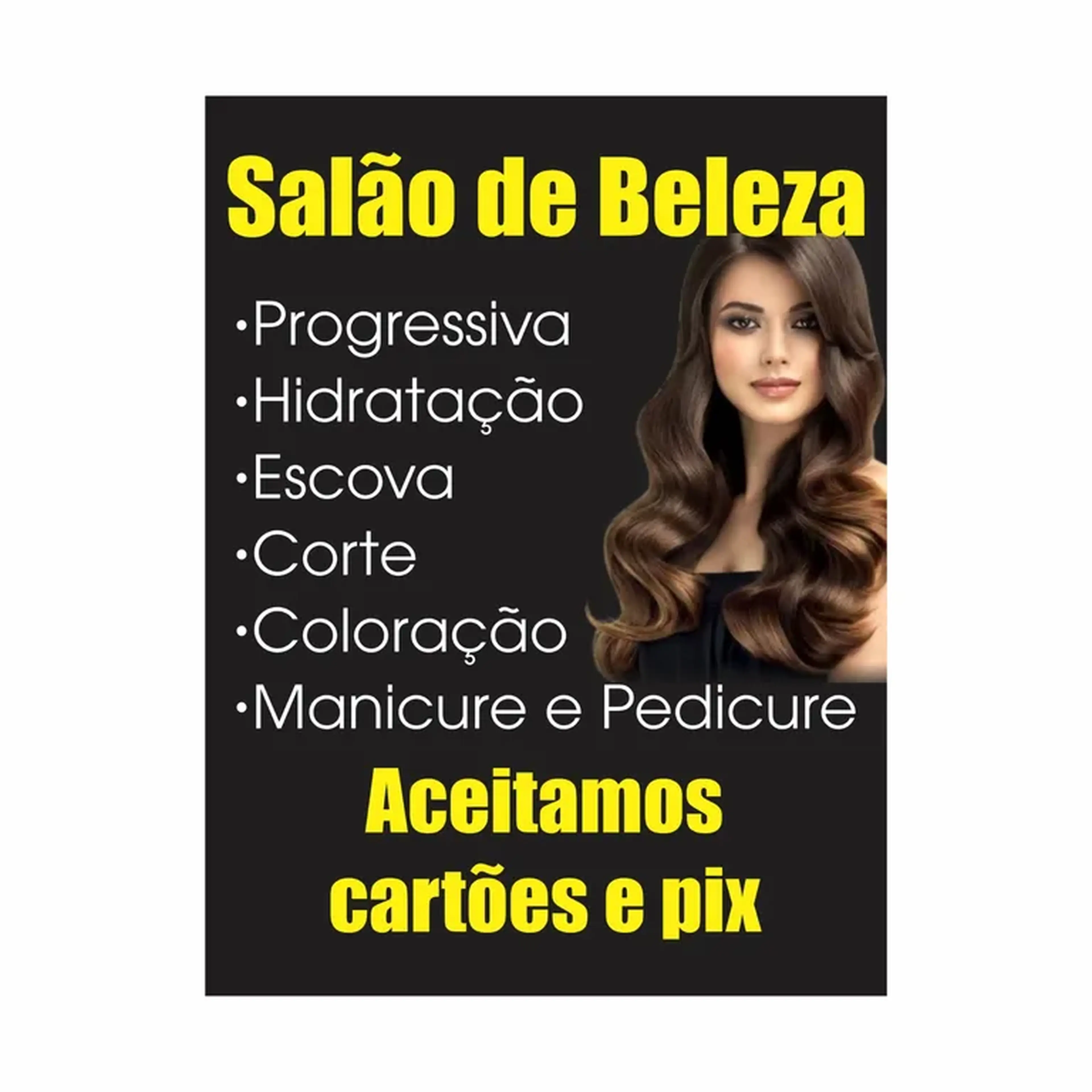BANNER SALÃO DE BELEZA 60X80 imagem