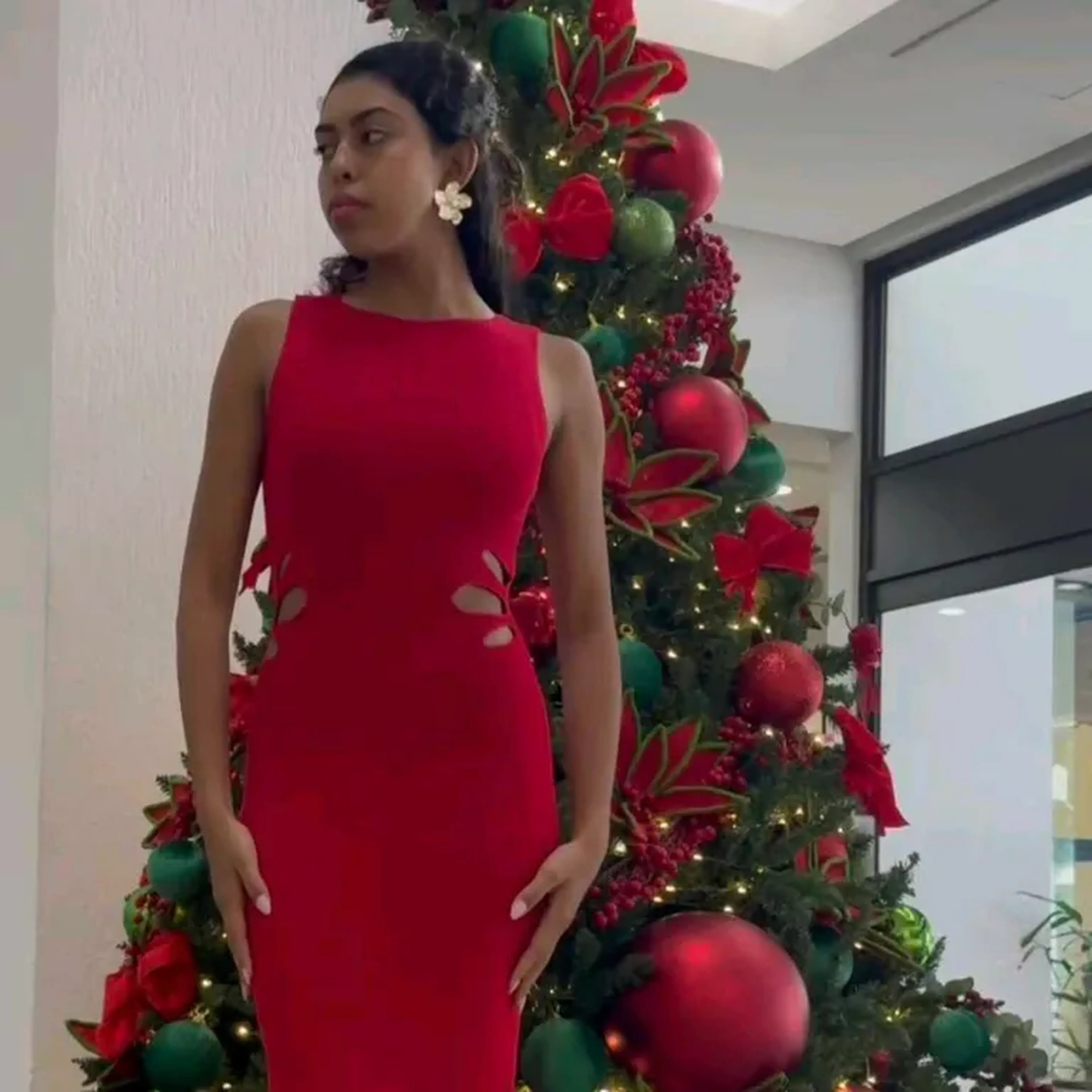 Vestido Vazado Tricot imagem