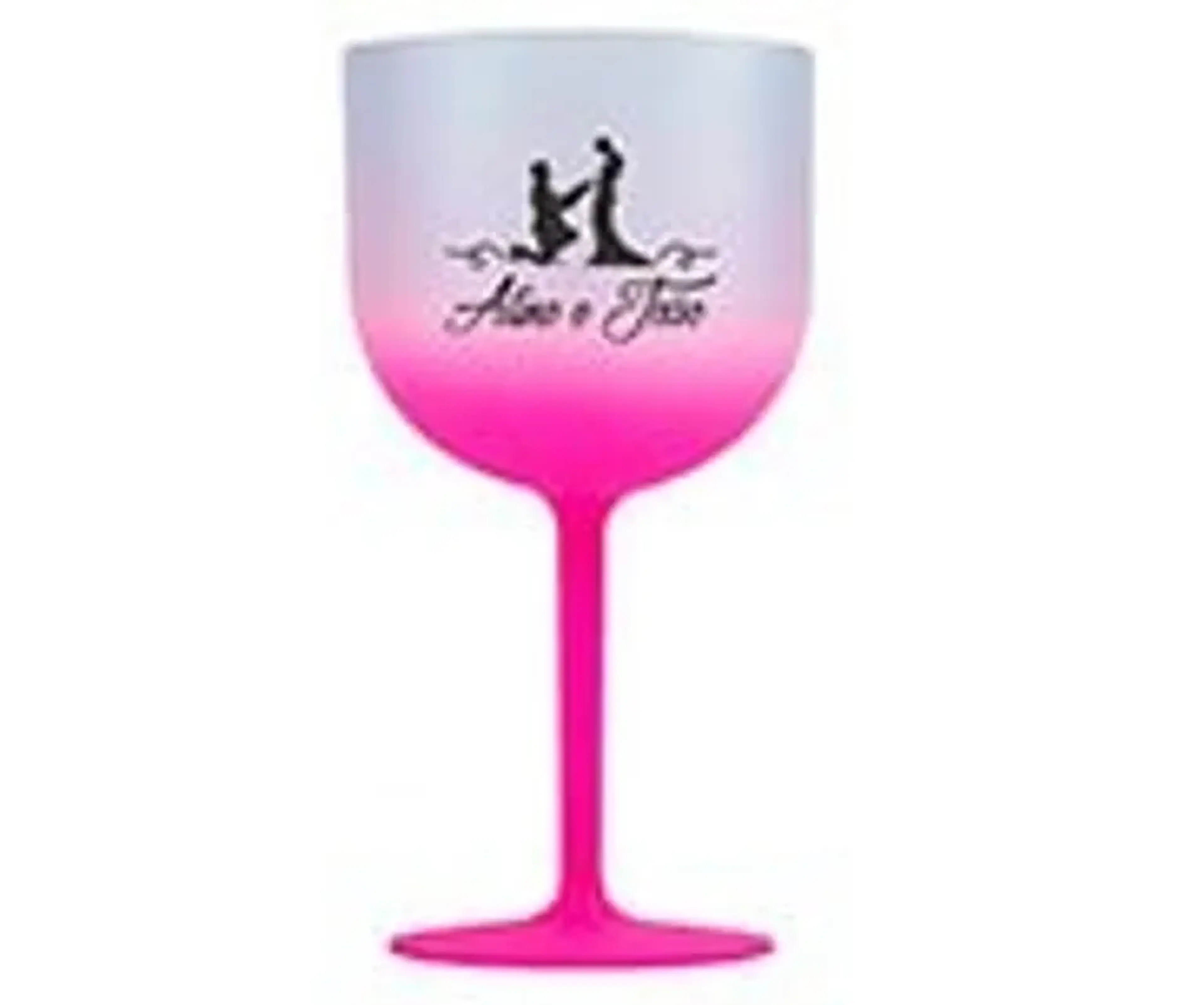 50 TAÇAS ´PLÁSTICAS DE GIN 580ML 1 COR ROSA imagem