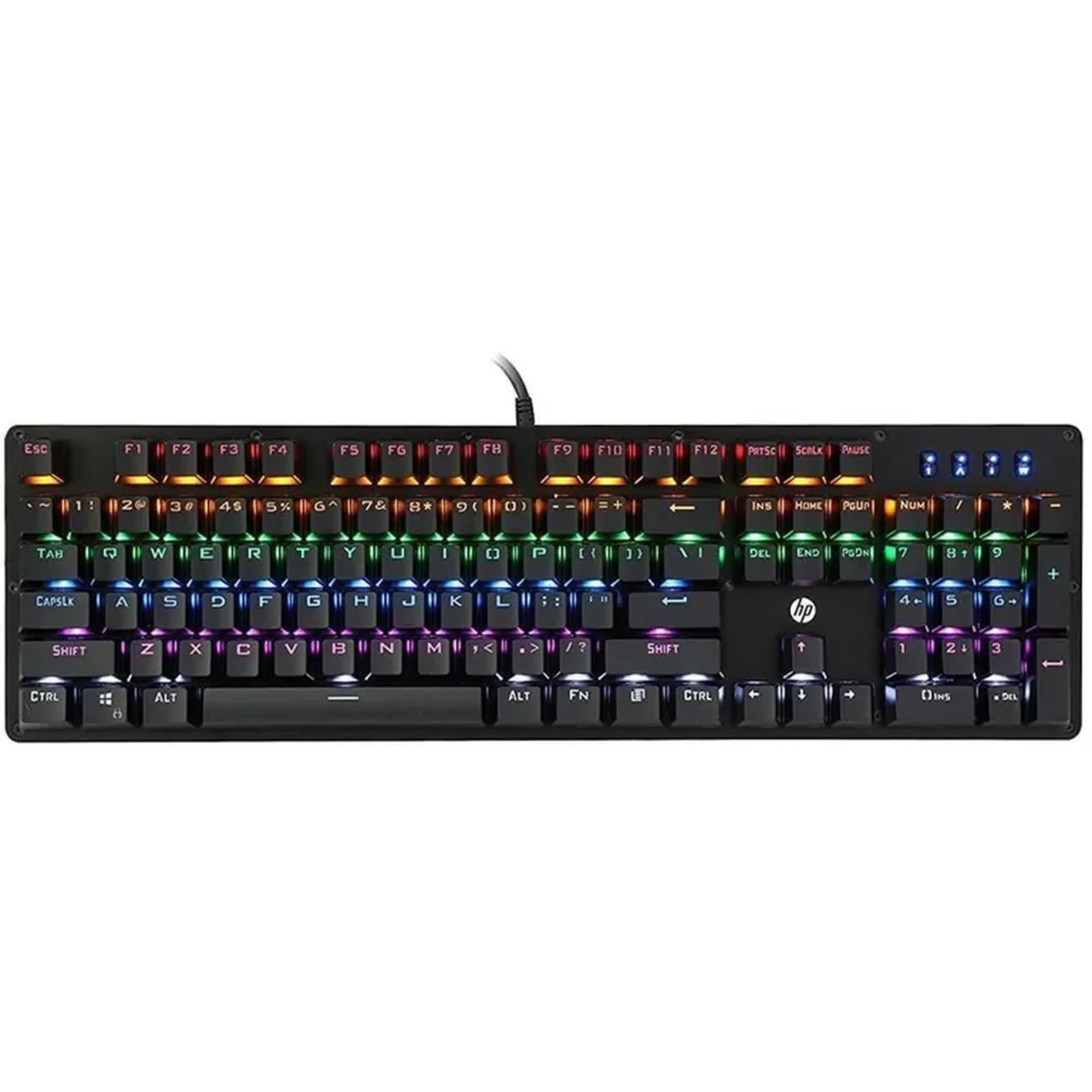 Teclado Mecânico Gamer HP Gk100, RGB, ABNT2 imagem