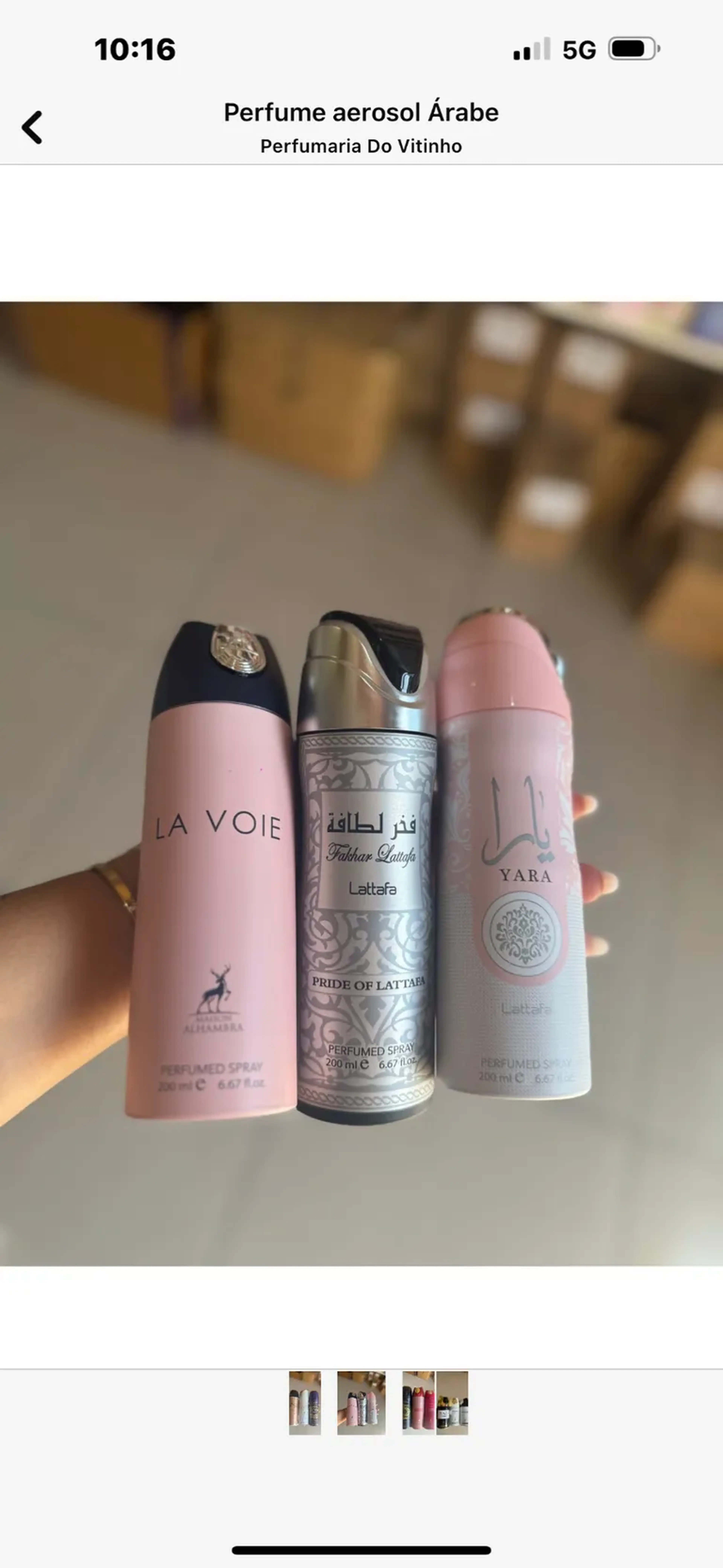 Perfume aerossol árabe imagem
