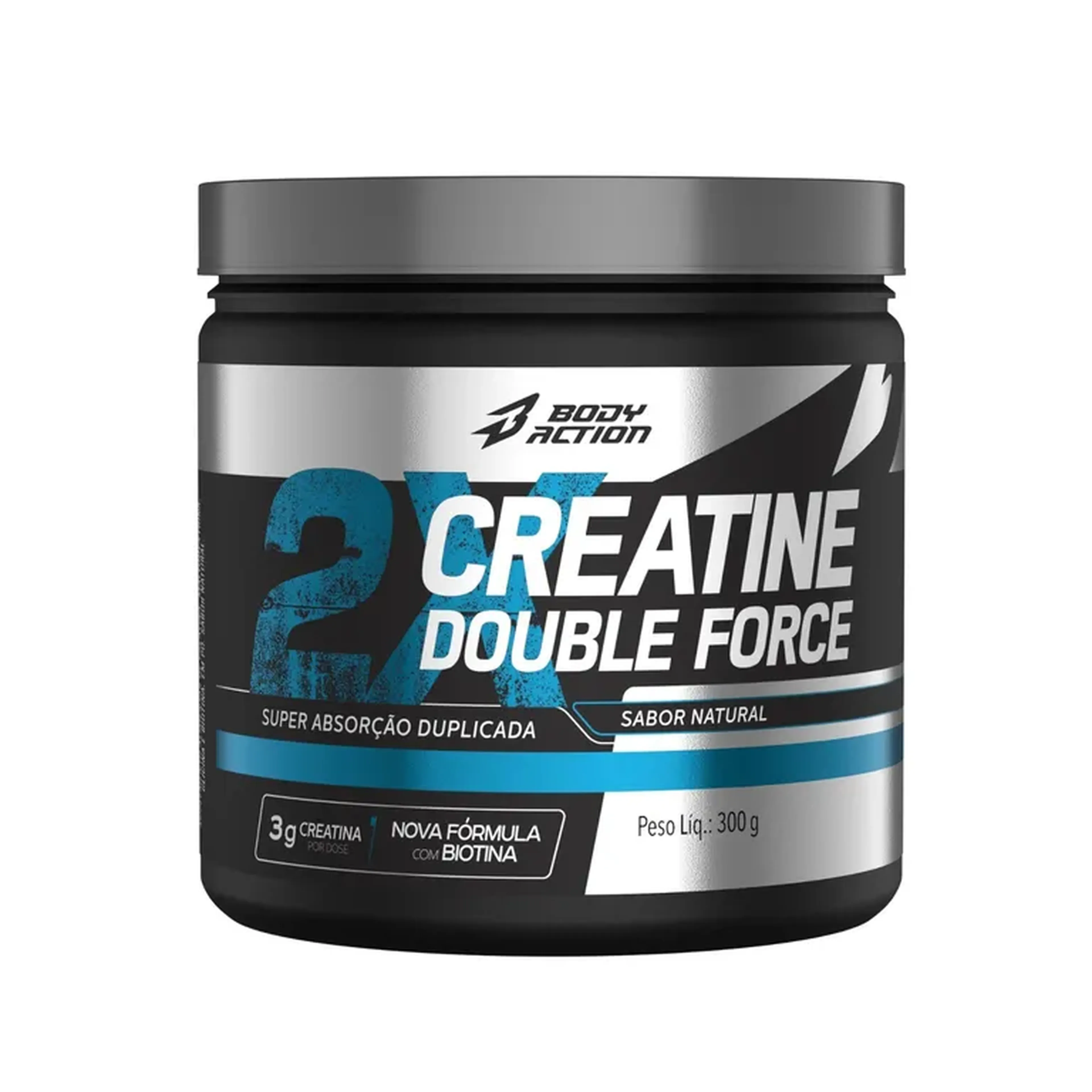 Creatina Double Force, Super Absorção, 300g - Bodyaction imagem