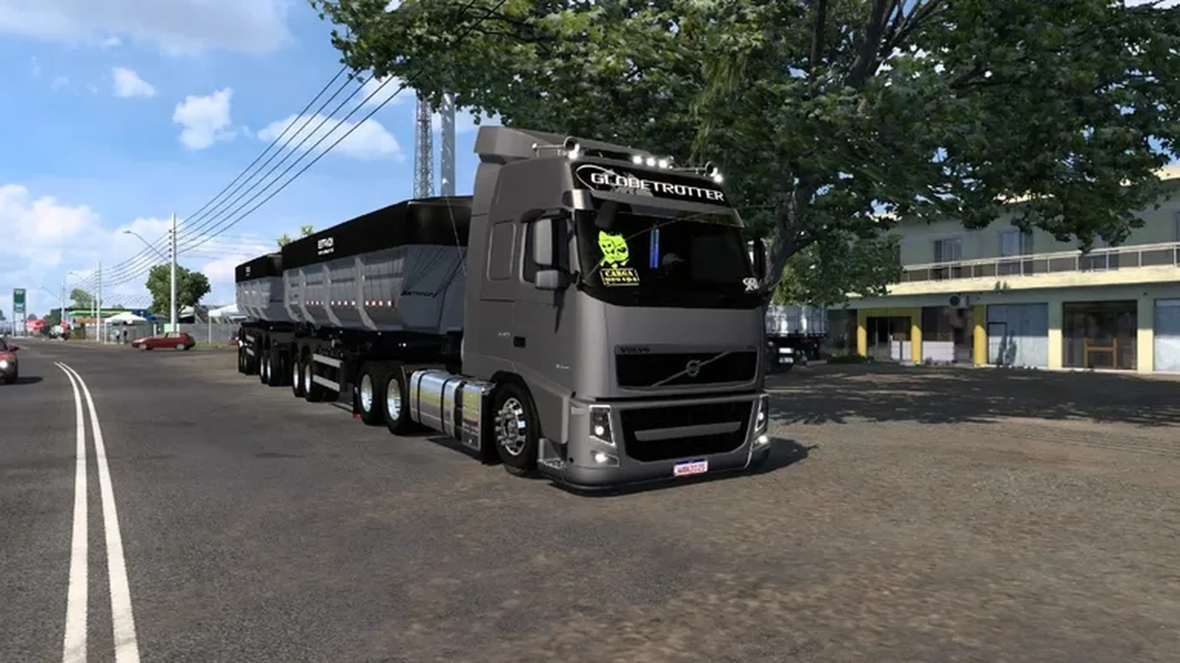 Conjunto Volvo FH Cássico+Rodocaçamba Estrada Nove Eixo imagem