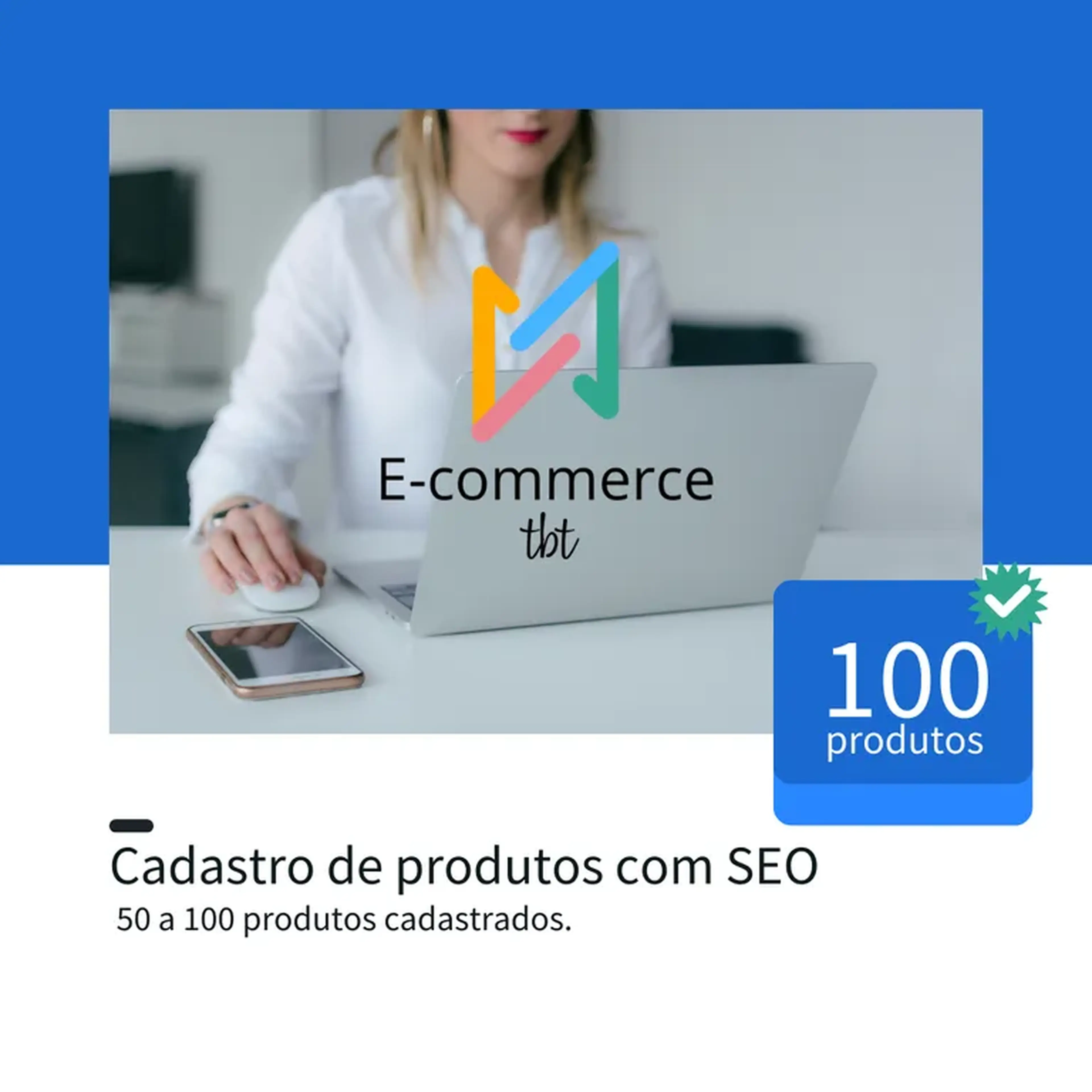 Cadastro de 100 Produtos com SEO imagem
