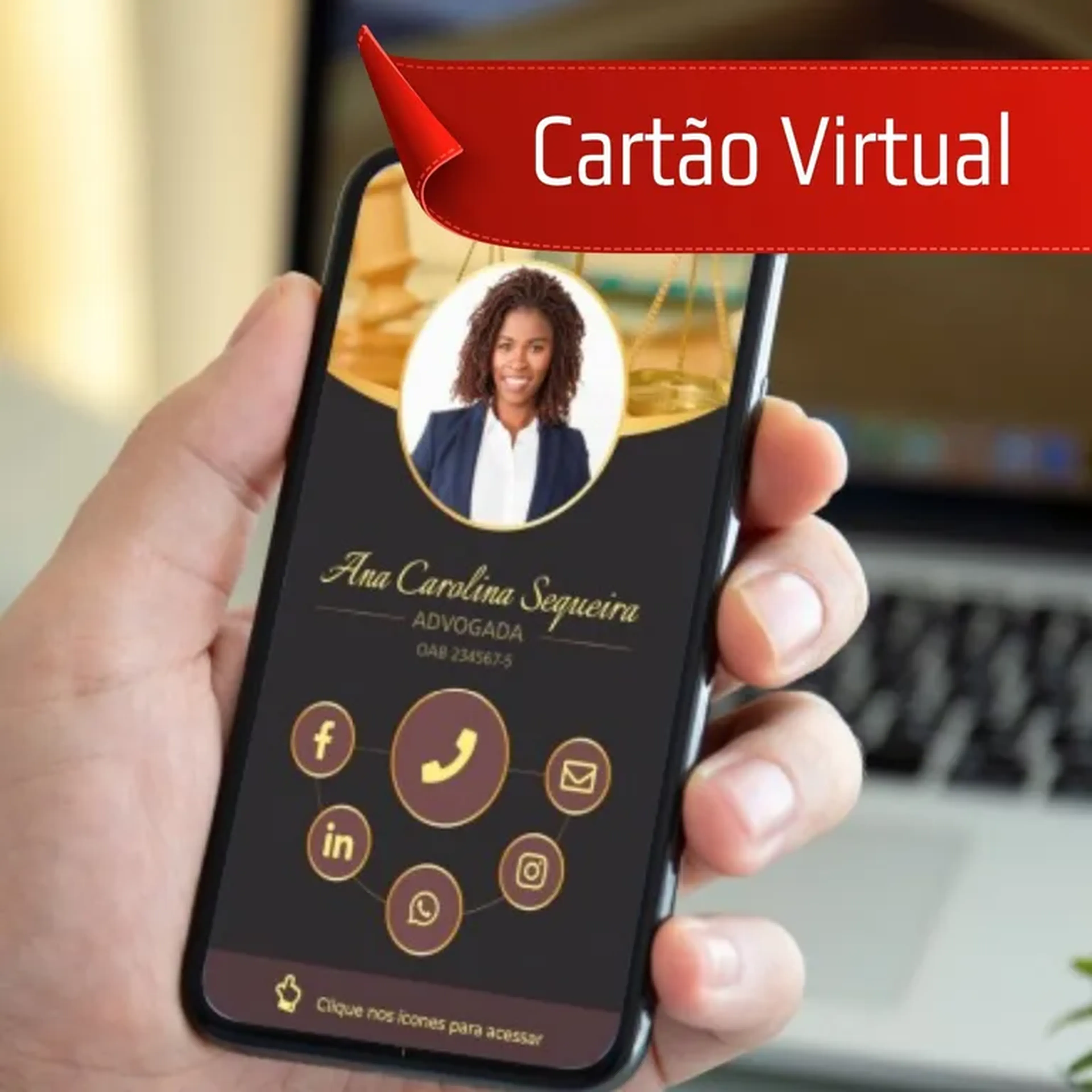Cartão de Visita Virtual imagem