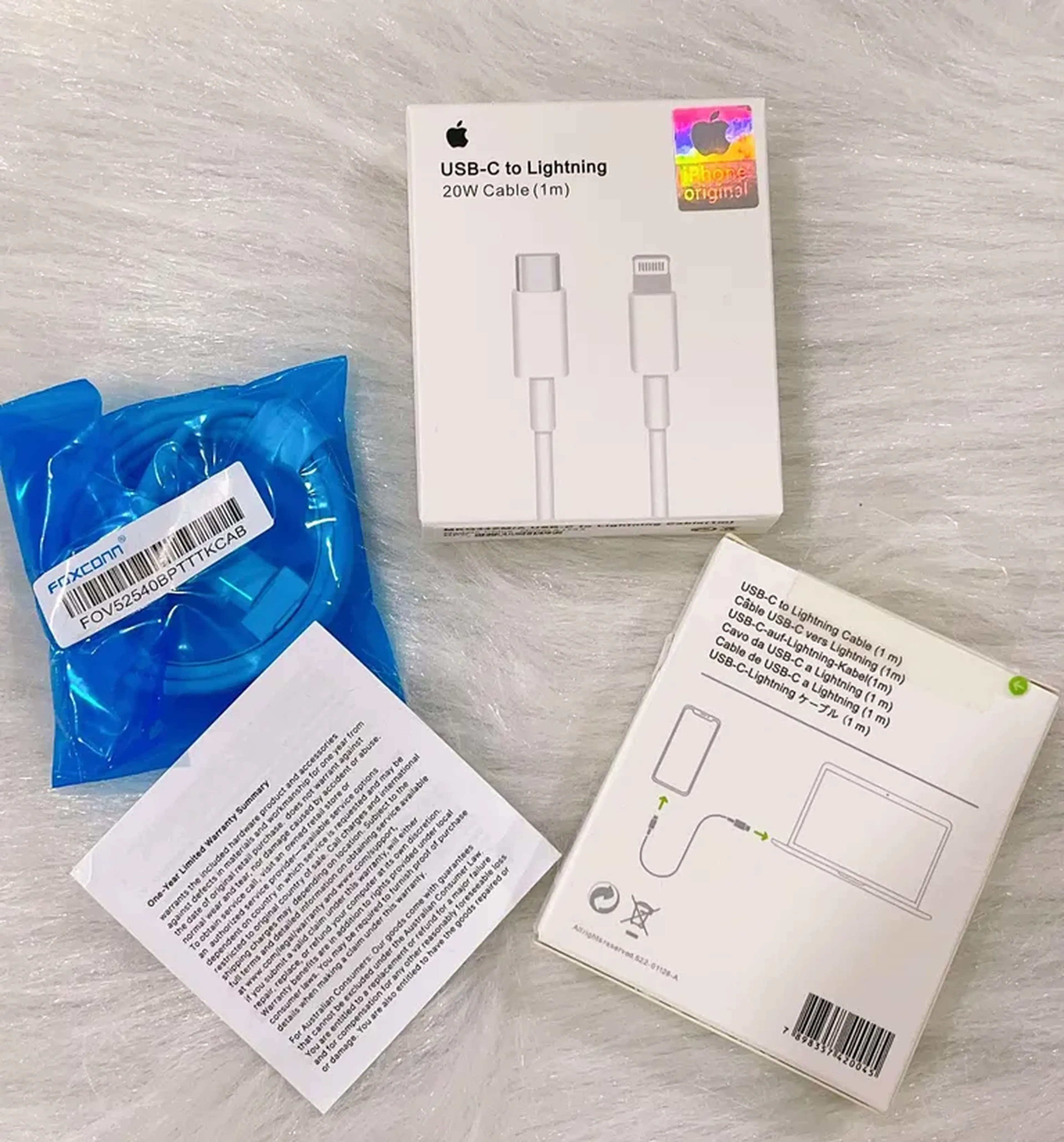 CABO IPHONE TIPO C P LIGHTHING DADOS E CARGA 20 W imagem