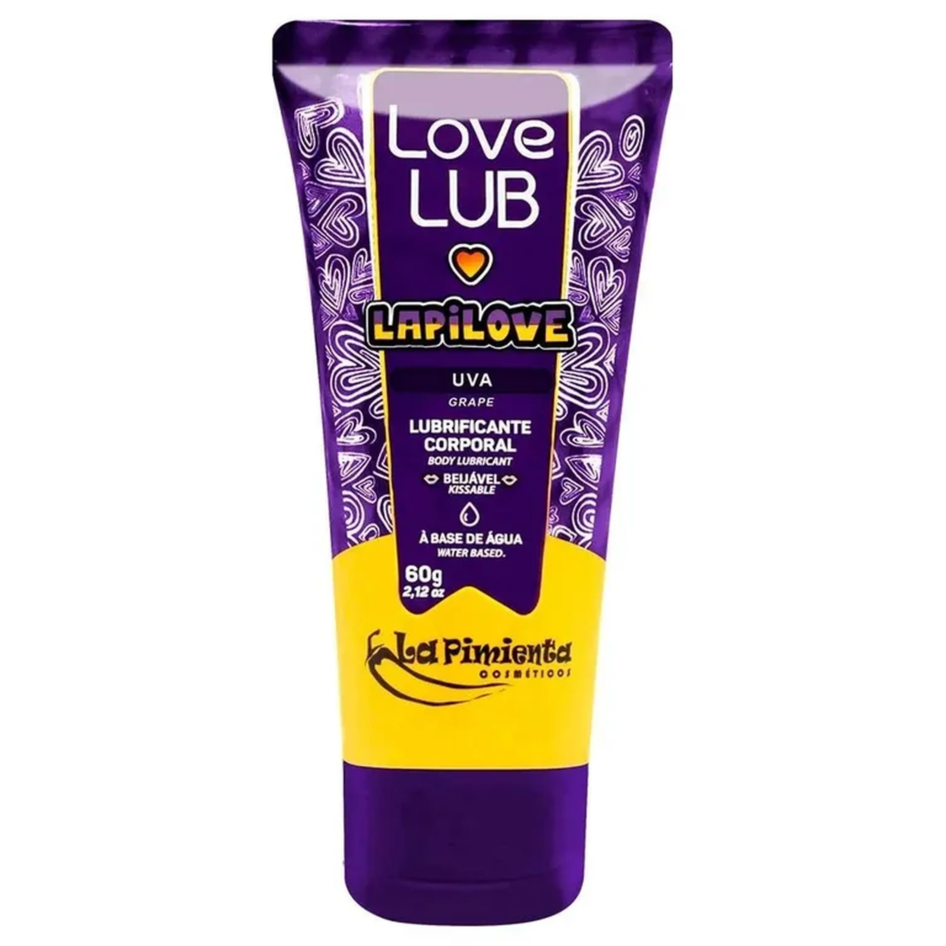 Lubrificante Love Lub Bubbalove 60g La Pimienta - Uva imagem