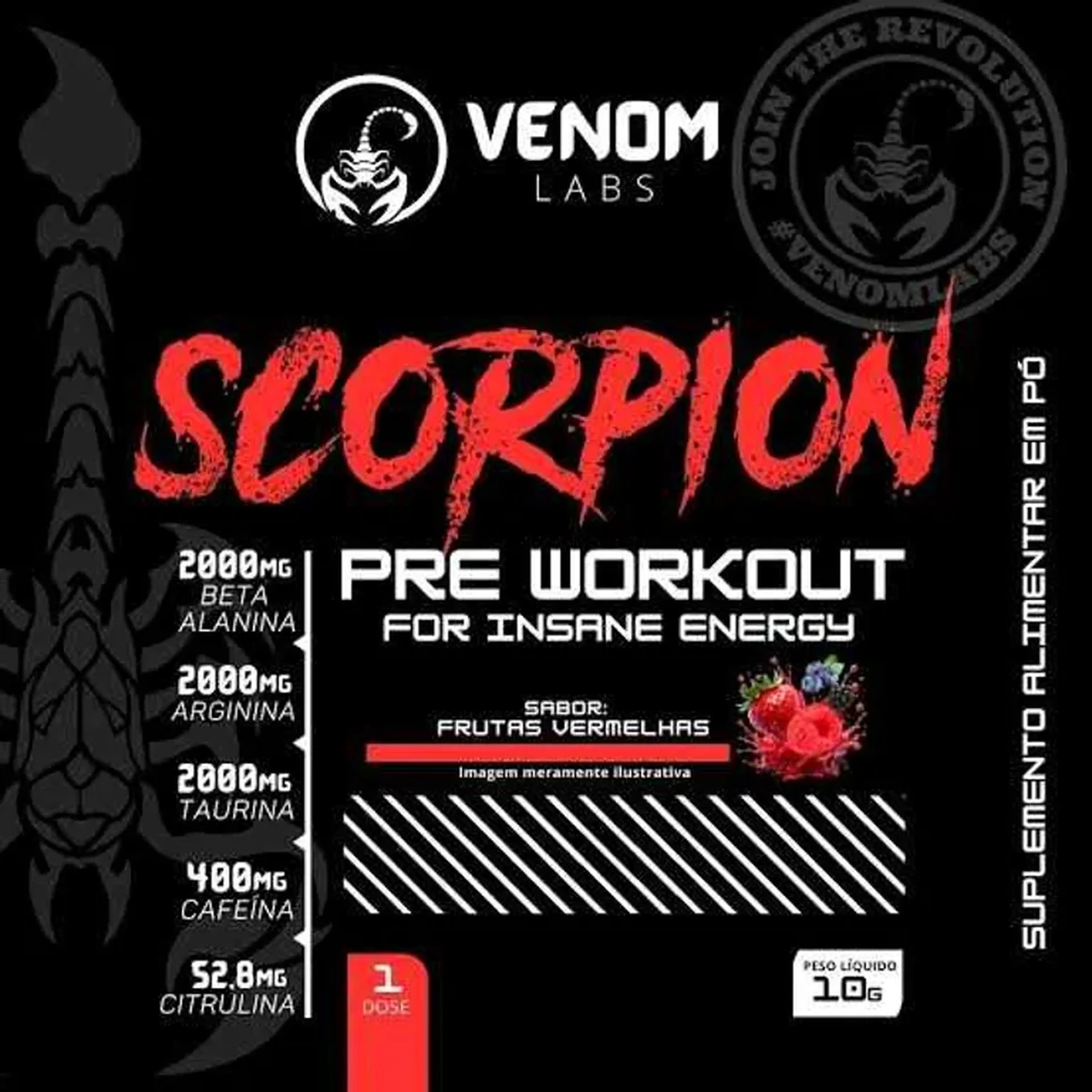 Dose Pré-Treino Scorpion - VenomLabs imagem