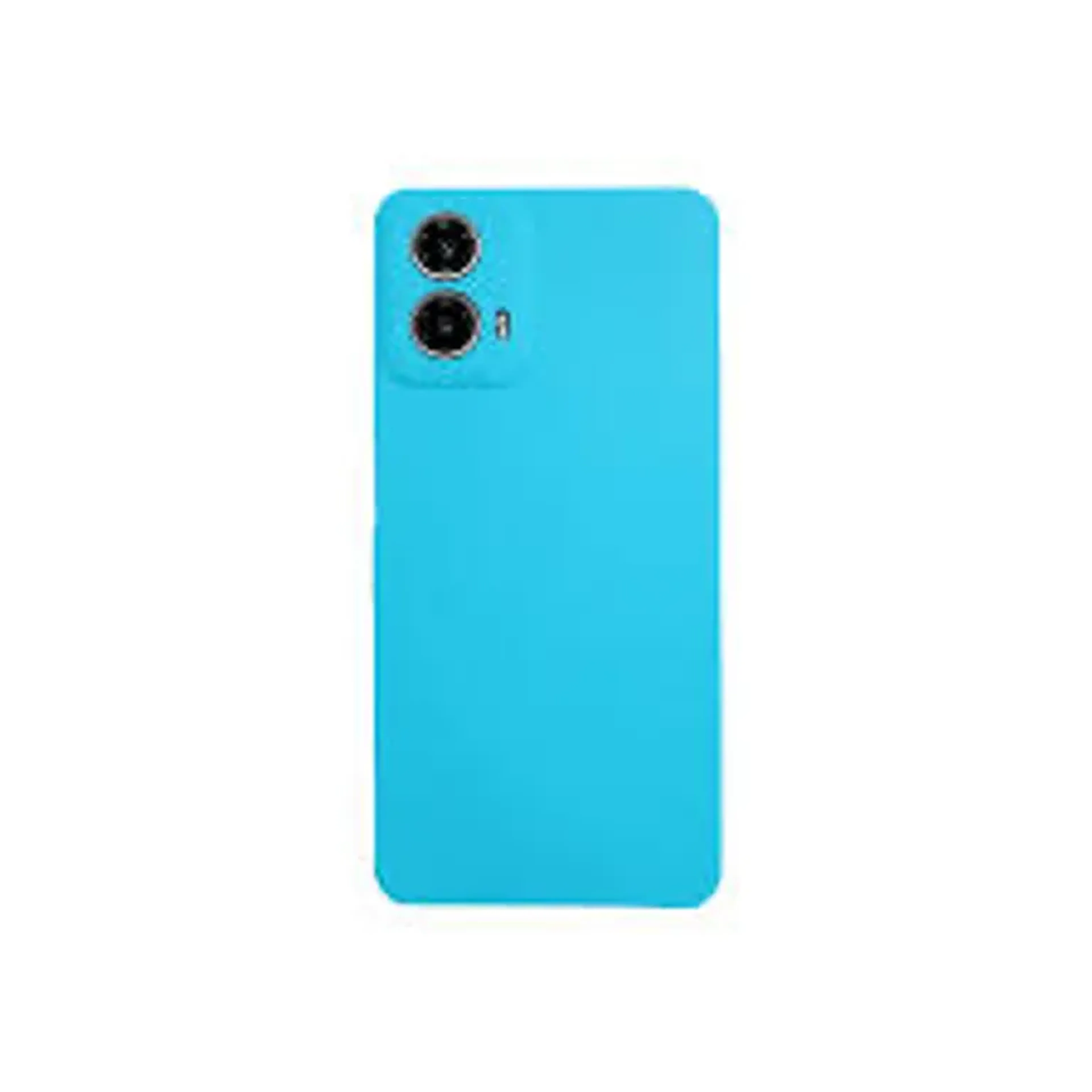 Capinha Moto G34, Cilicone Aveludada Azul Picina imagem