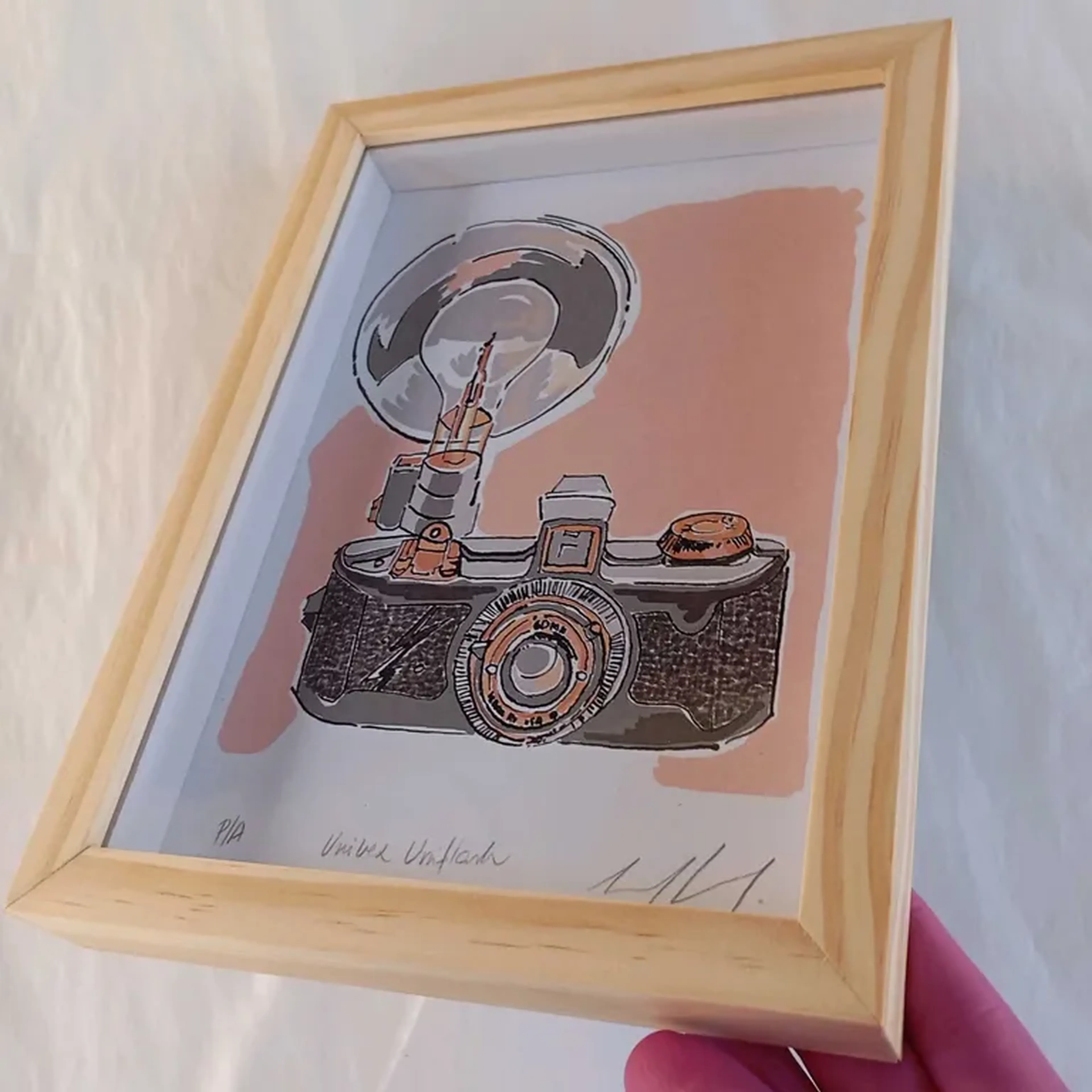 We Love Cameras - Uniflash - 15x21 cm moldura alta imagem