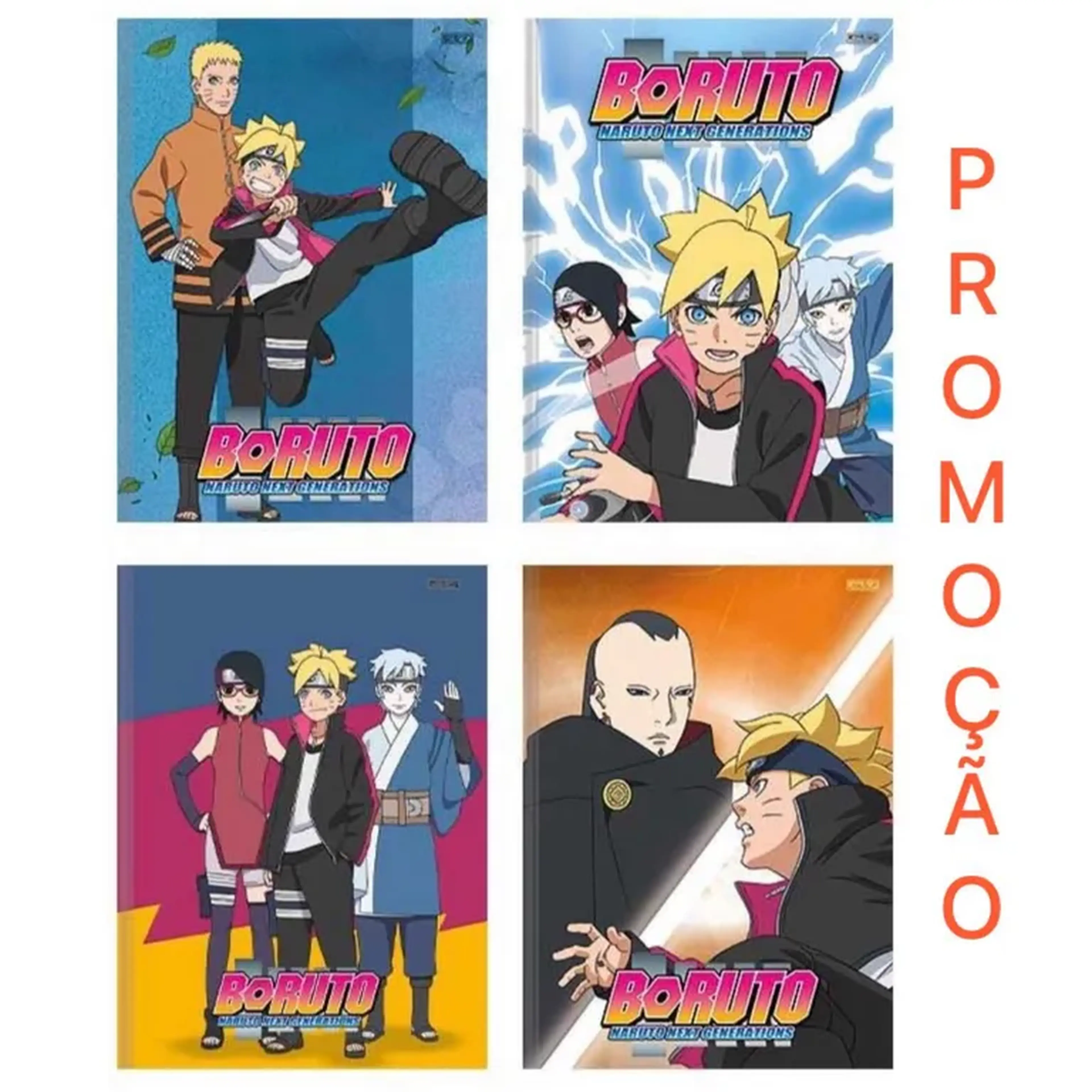 CADERNO BROCHURA 80 FOLHAS CAPA DURA BORUTO 24 SD imagem