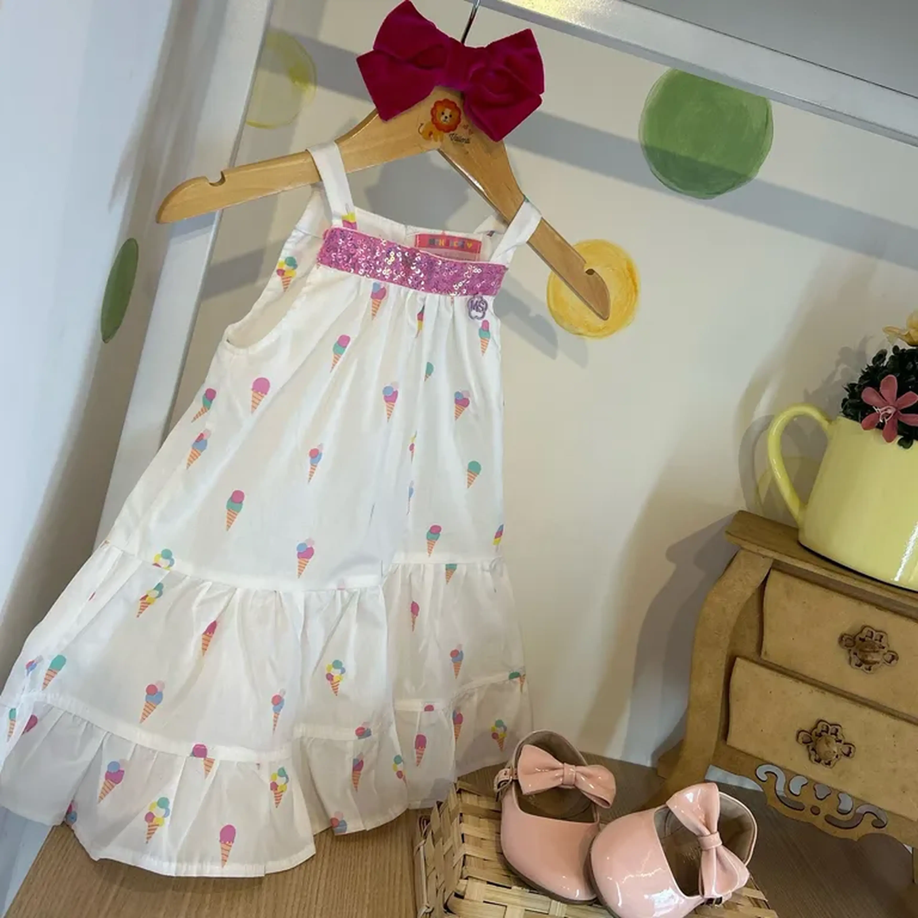 vestido em viscose mon Sucrê imagem
