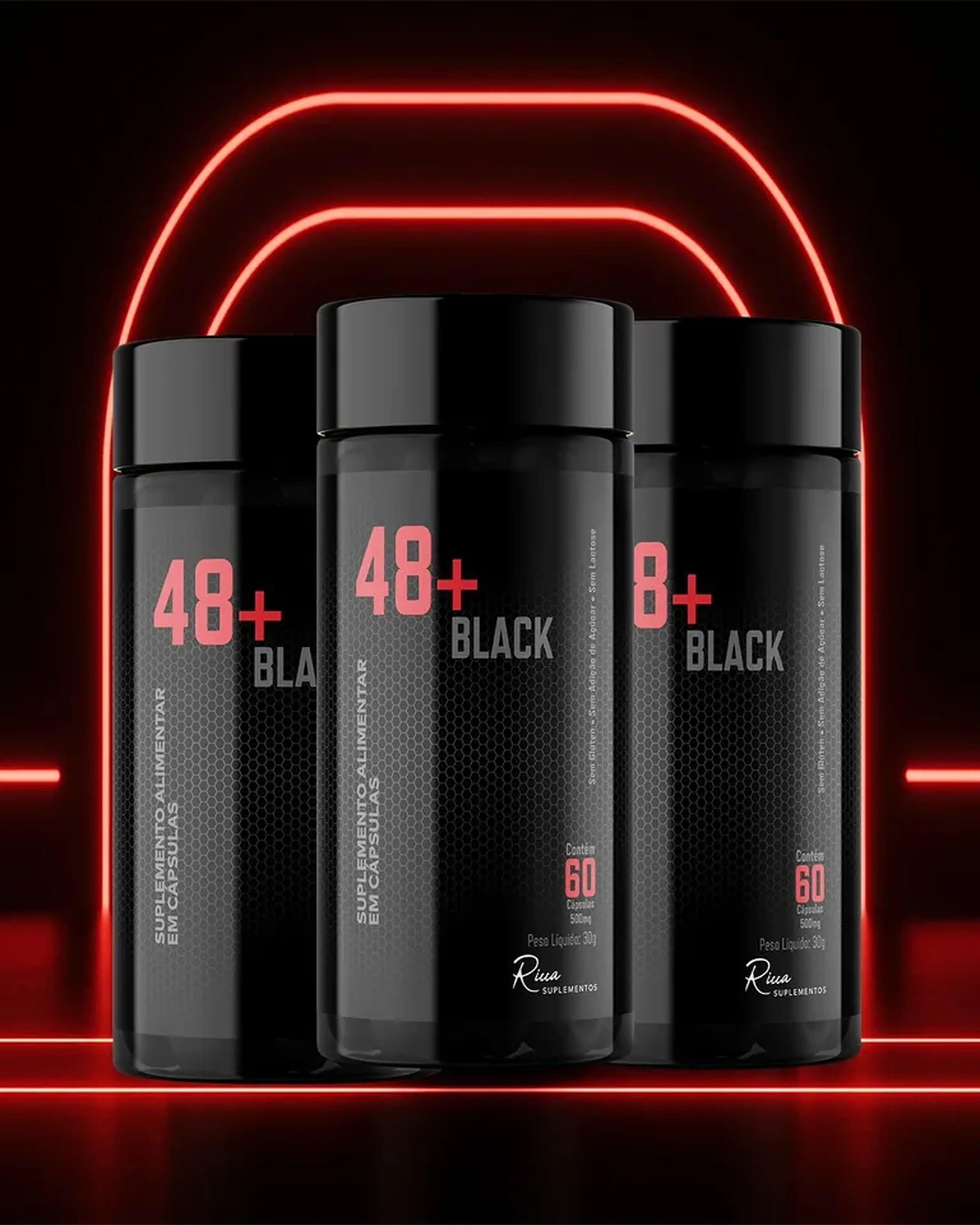 3 POTES 48 + BLACK imagem