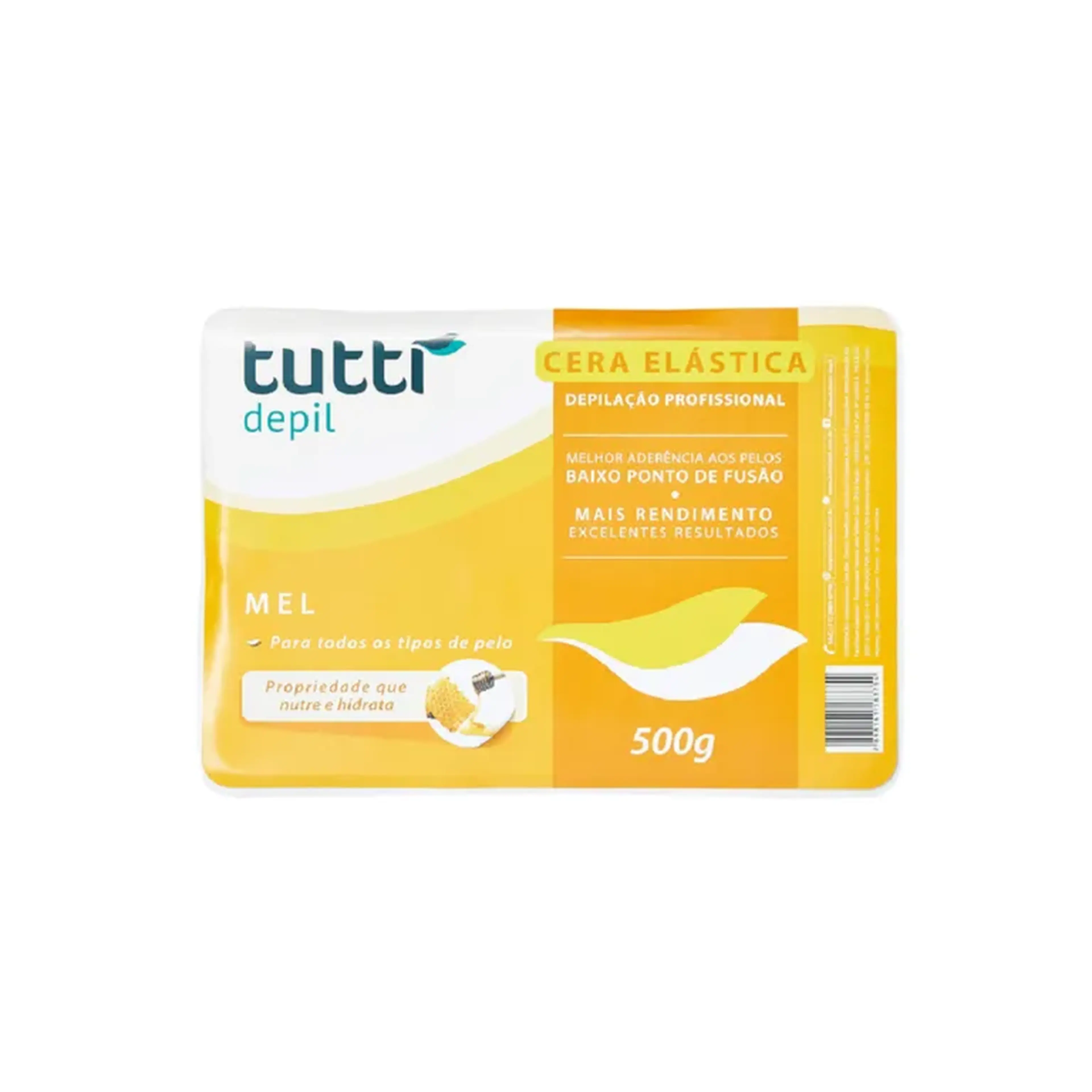 Cera Elástica Mel para Depilação Tutti Depil - 500g imagem