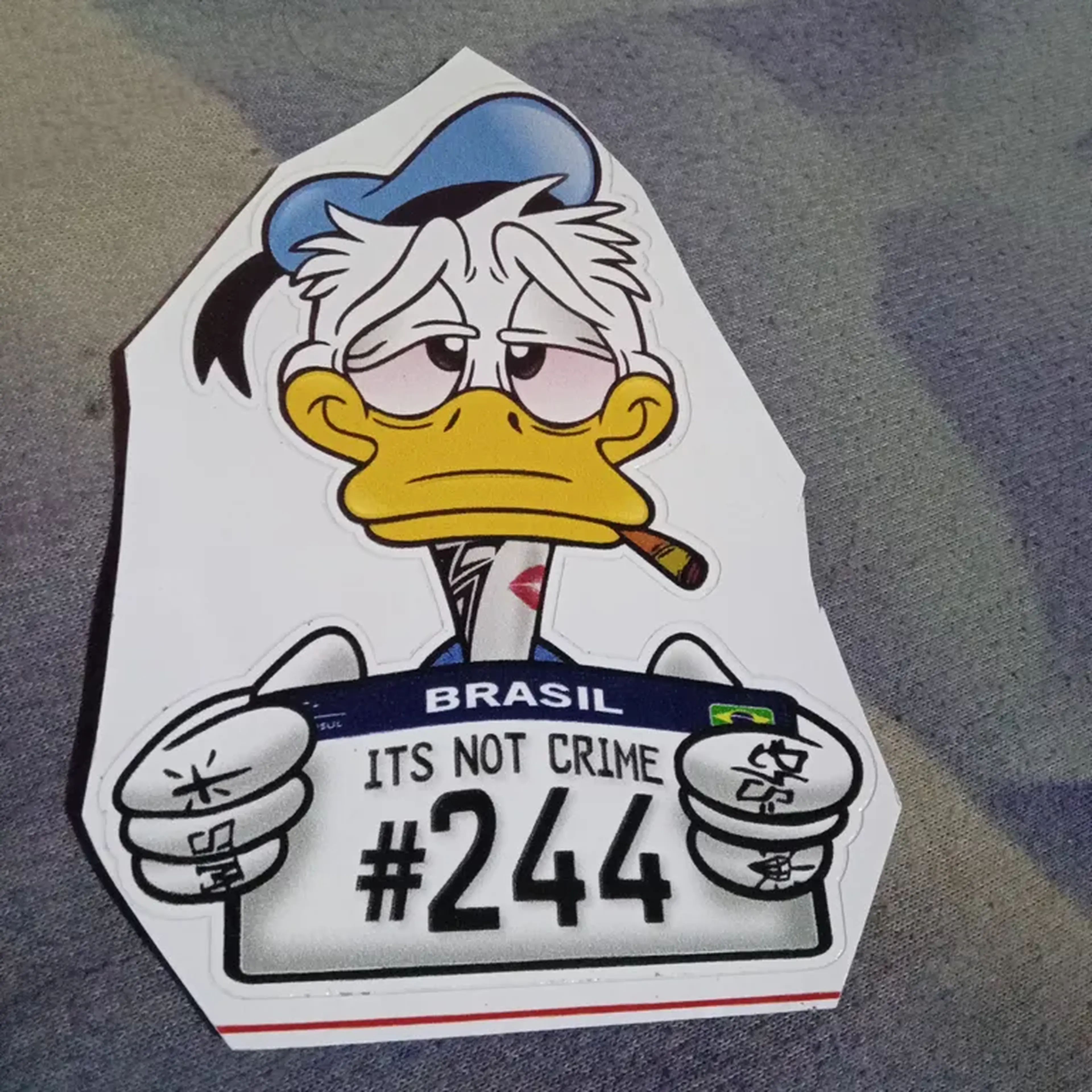 Adesivo do pato Donald imagem
