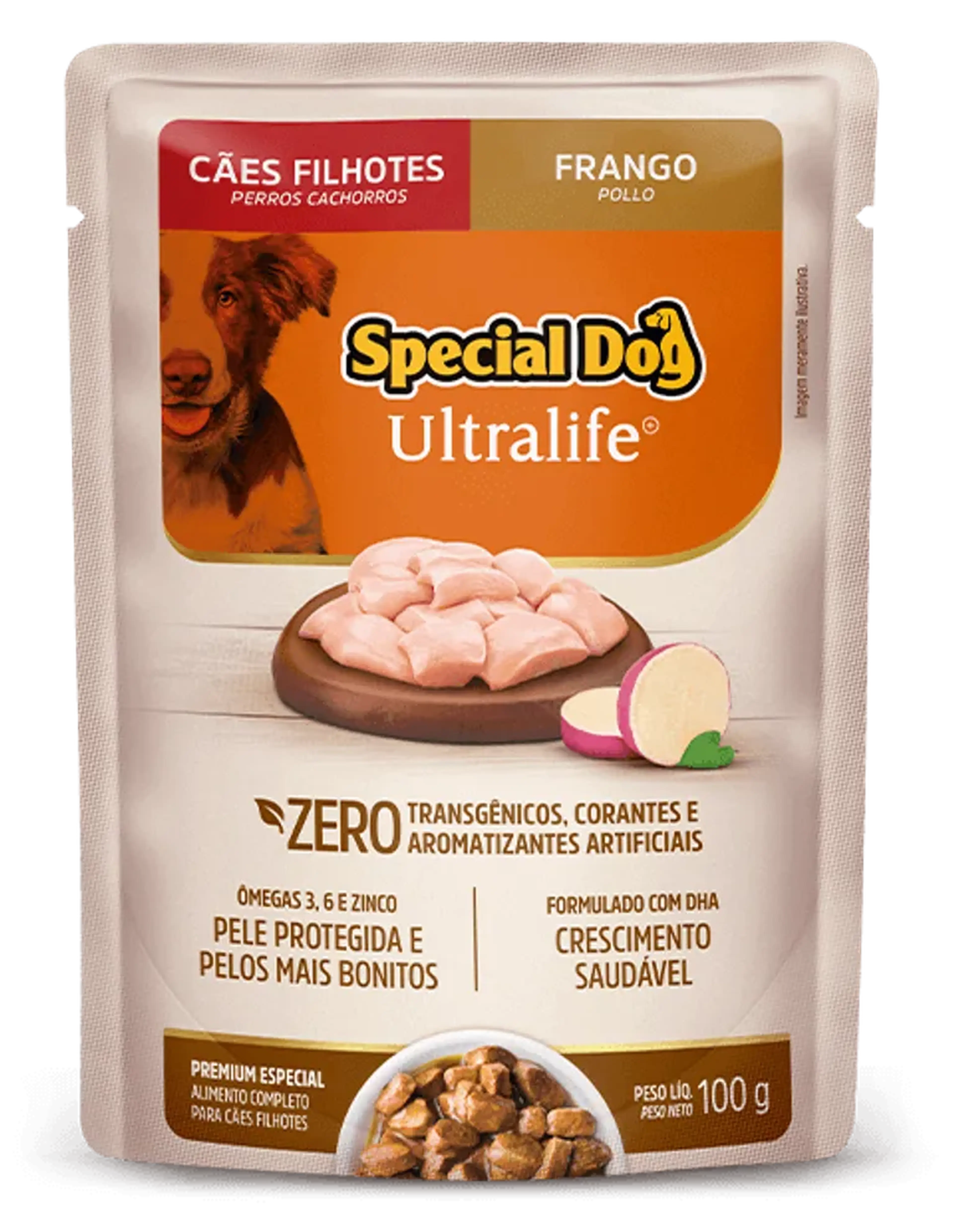 Sache Special Dog Ultralife Filhote Frango 100gr imagem