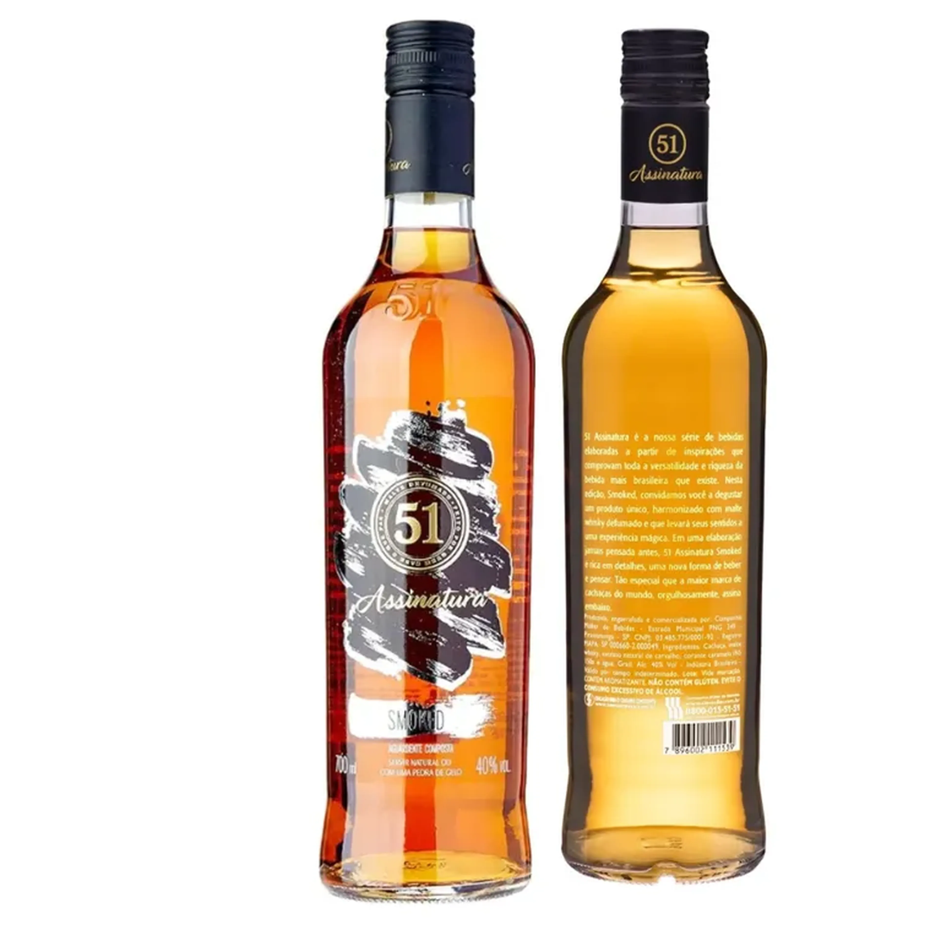Cachaca 51 Assinatura Smoked 700ml - A mais vendida no Mundo imagem