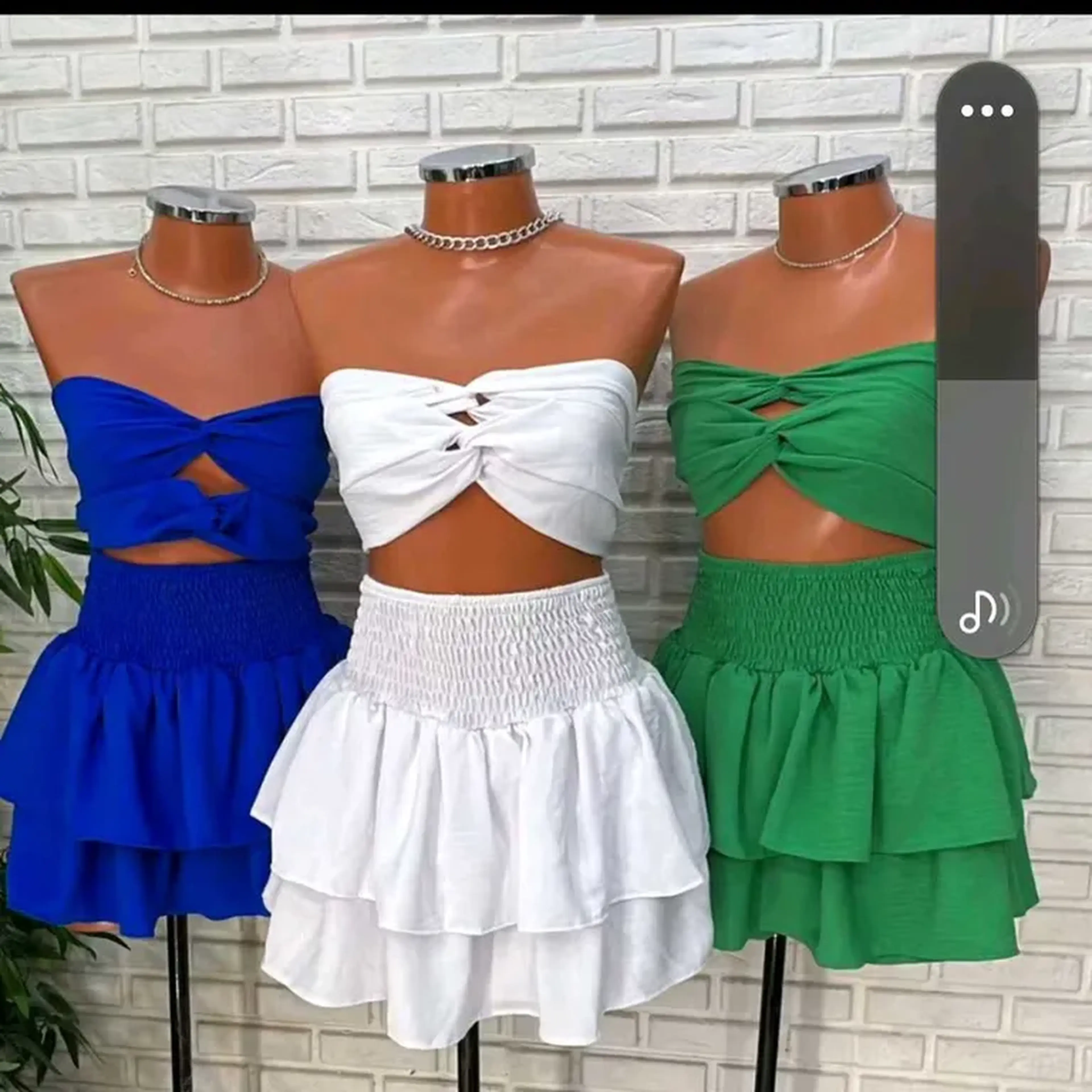 Conjunto Short e Saia + Top imagem