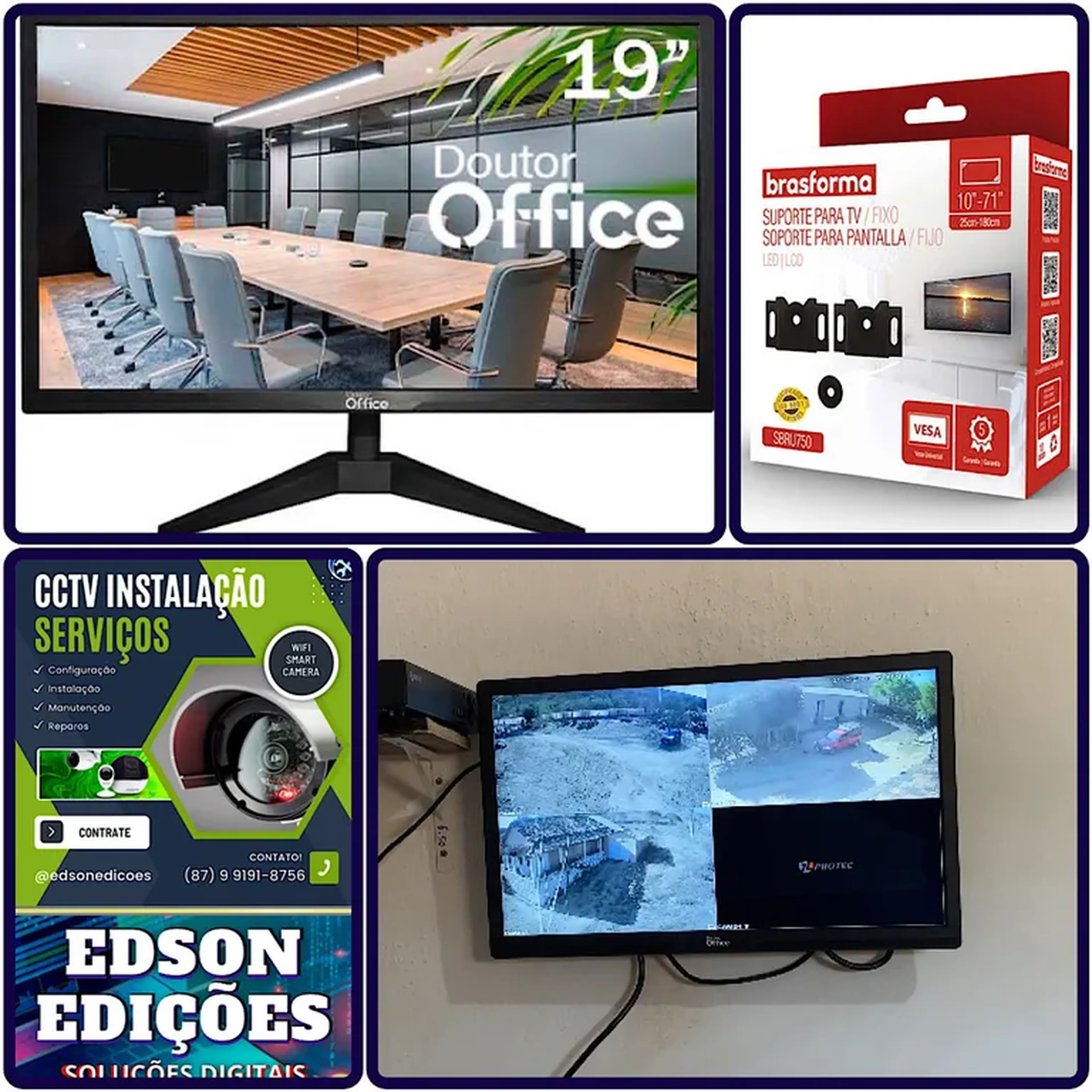 Monitor Para Câmeras - Mais Suporte e Instalação imagem