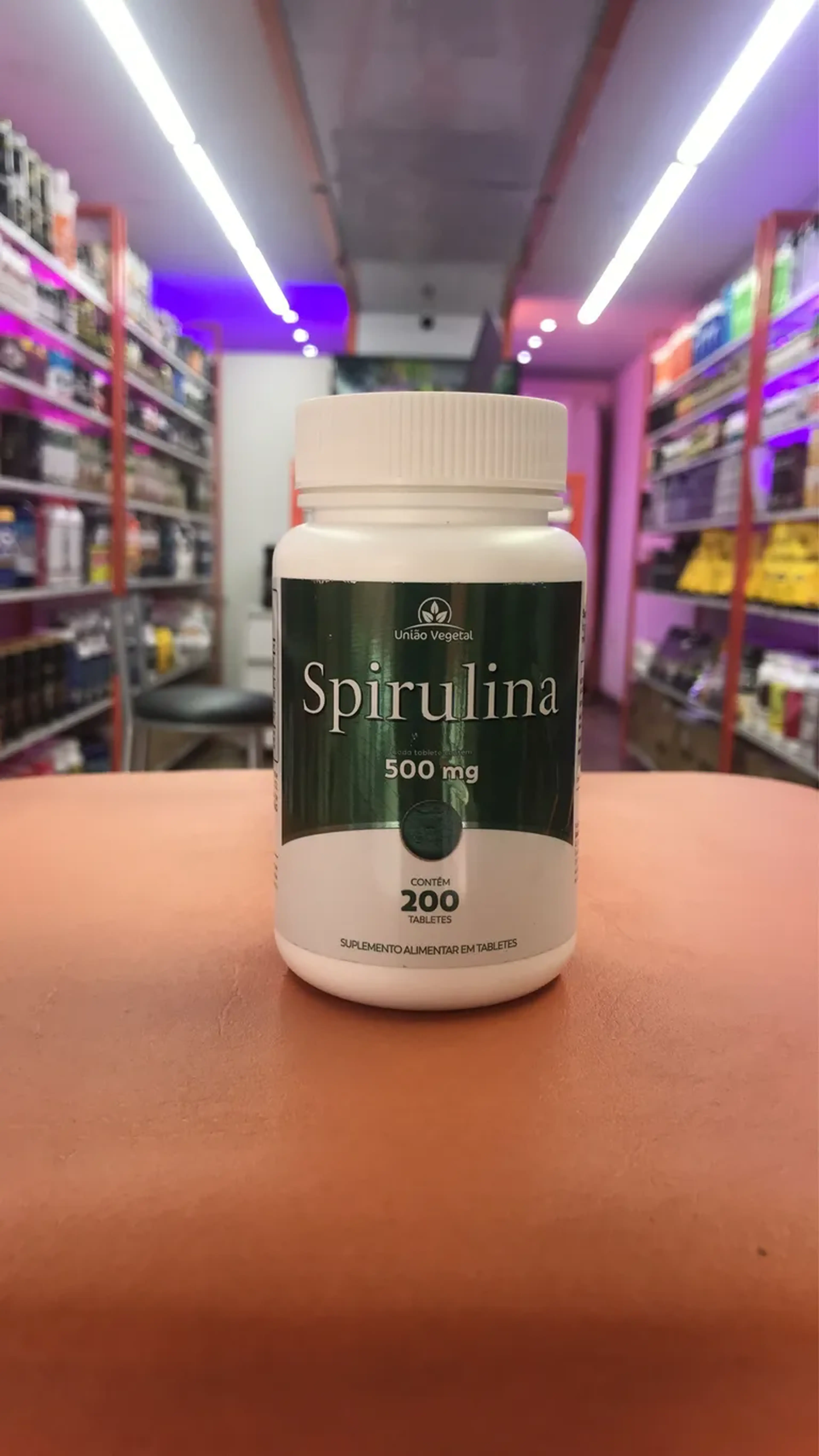 ESpirulina união vegetal 200tablets 500mg imagem