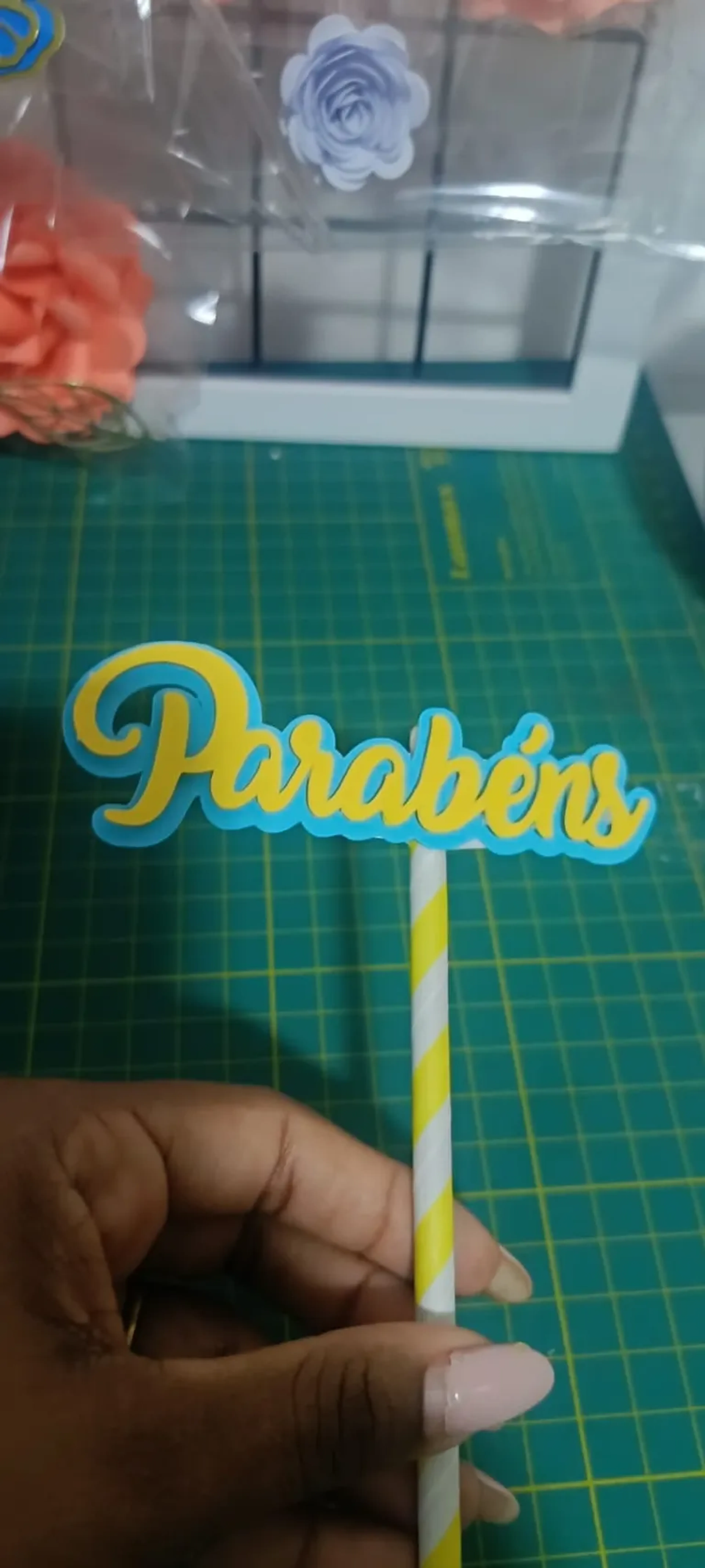 Topo de bolo parabéns imagem
