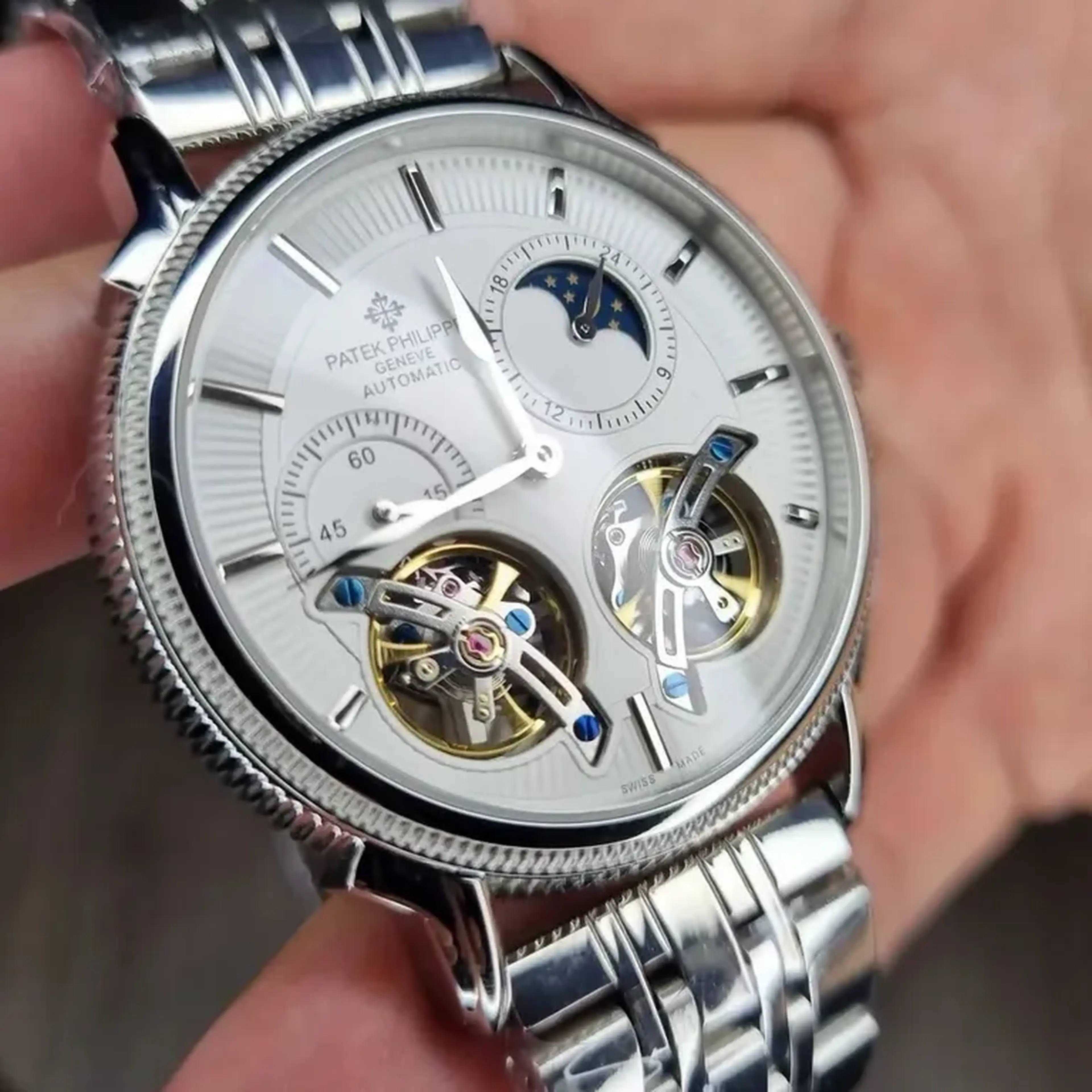 Relógio Patek Tourbillon Duplo imagem