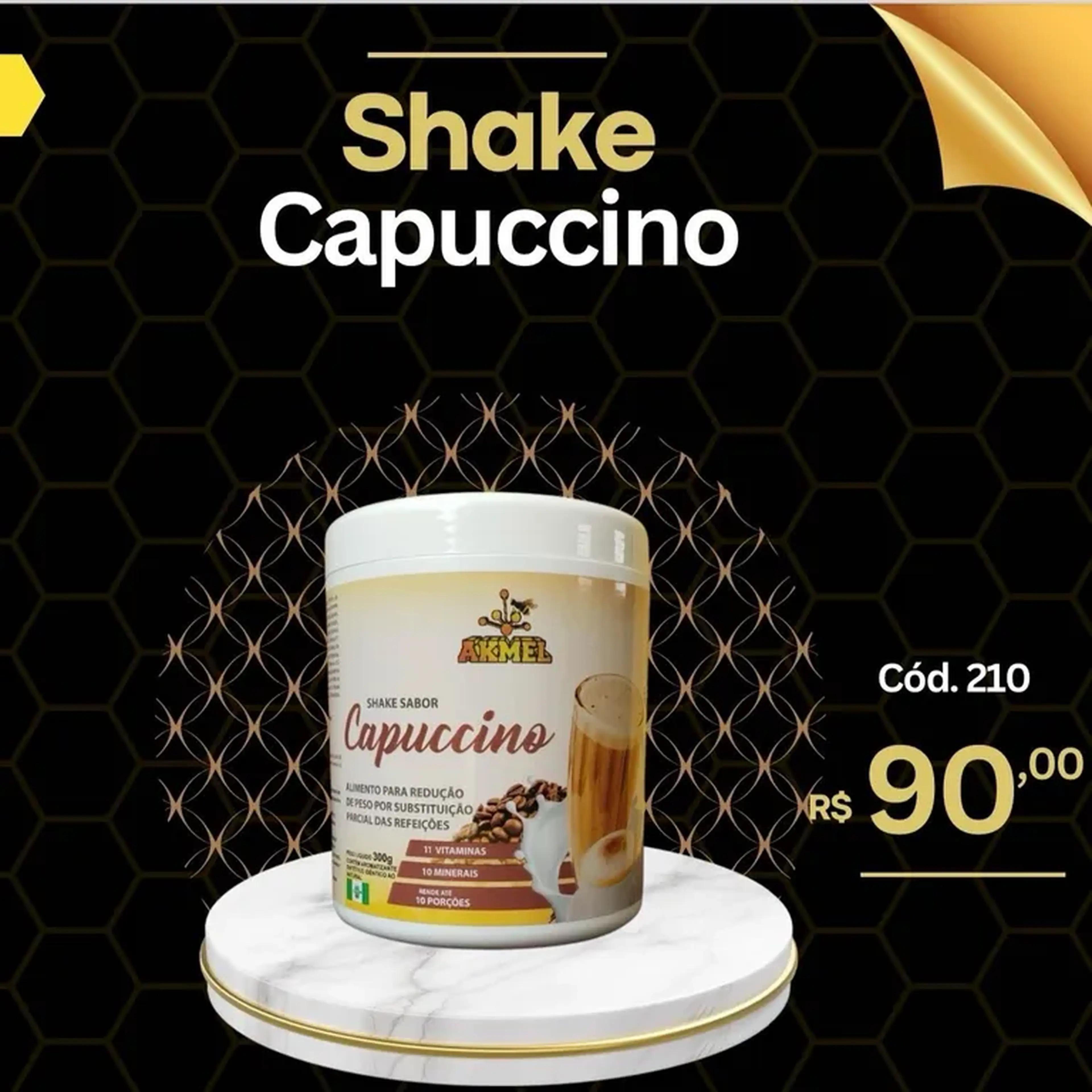 shake de capuccino Akmel imagem