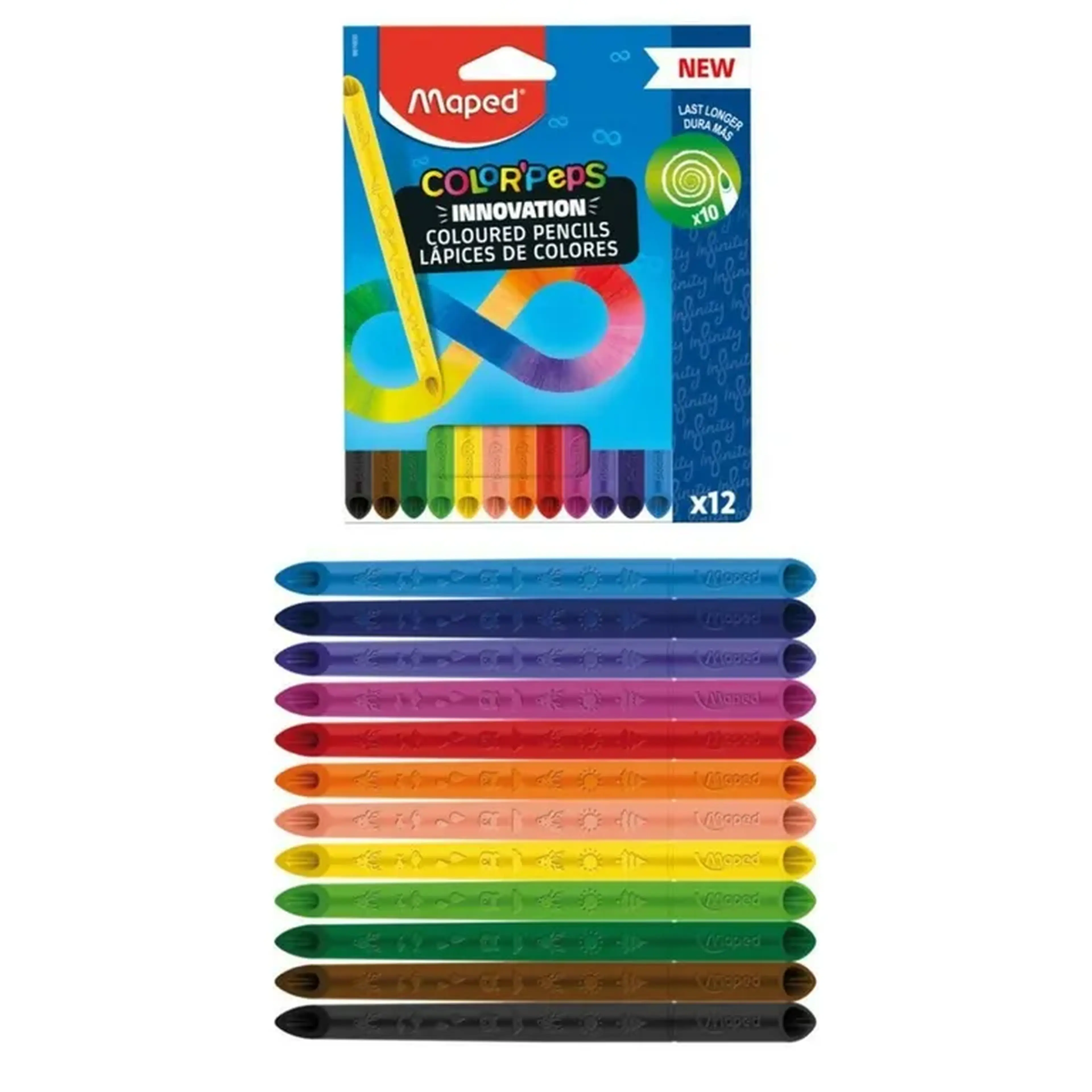 Lápis de cor Infinity Maped 12 cores imagem