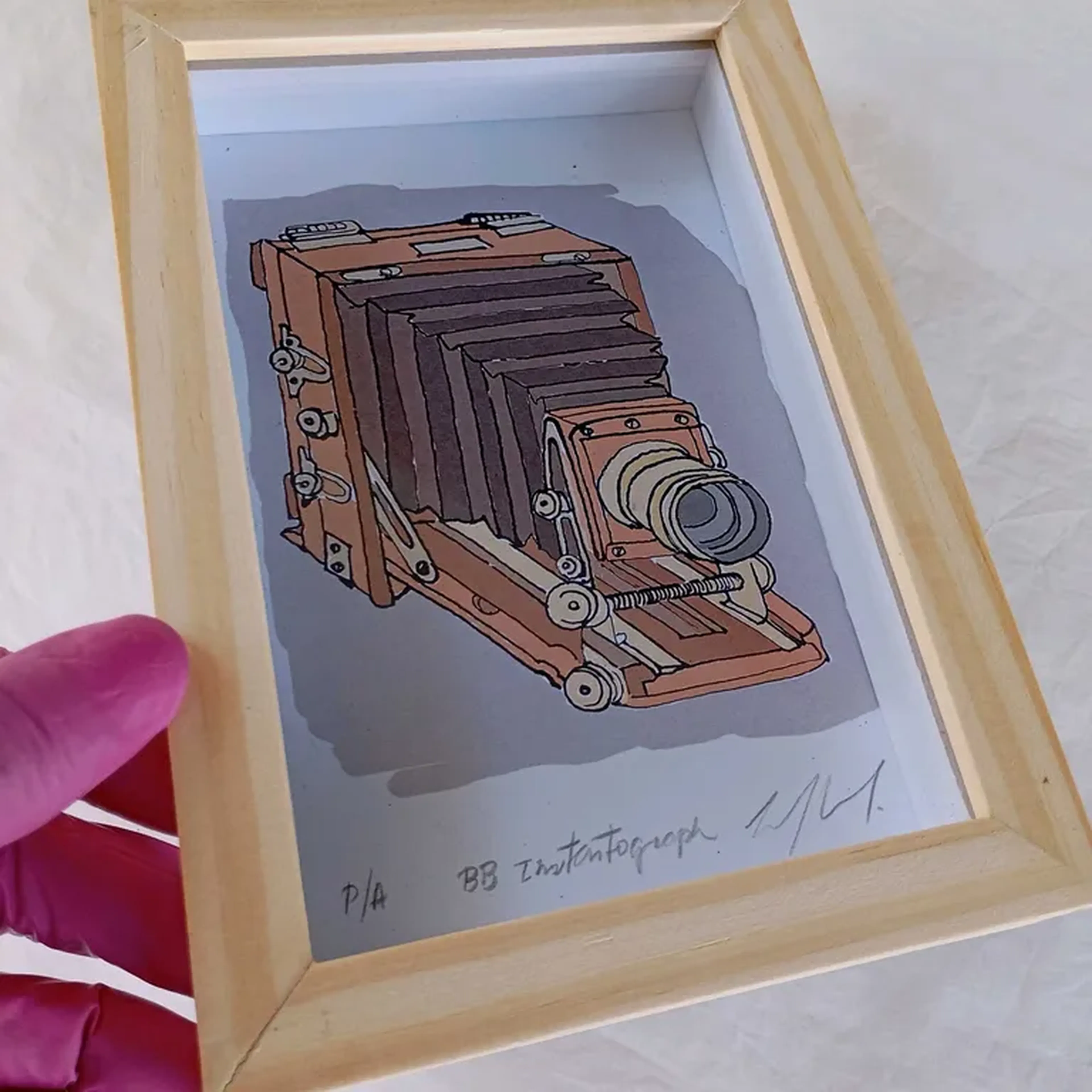 We Love Cameras - Lancaster - 10x15 cm moldura alta imagem