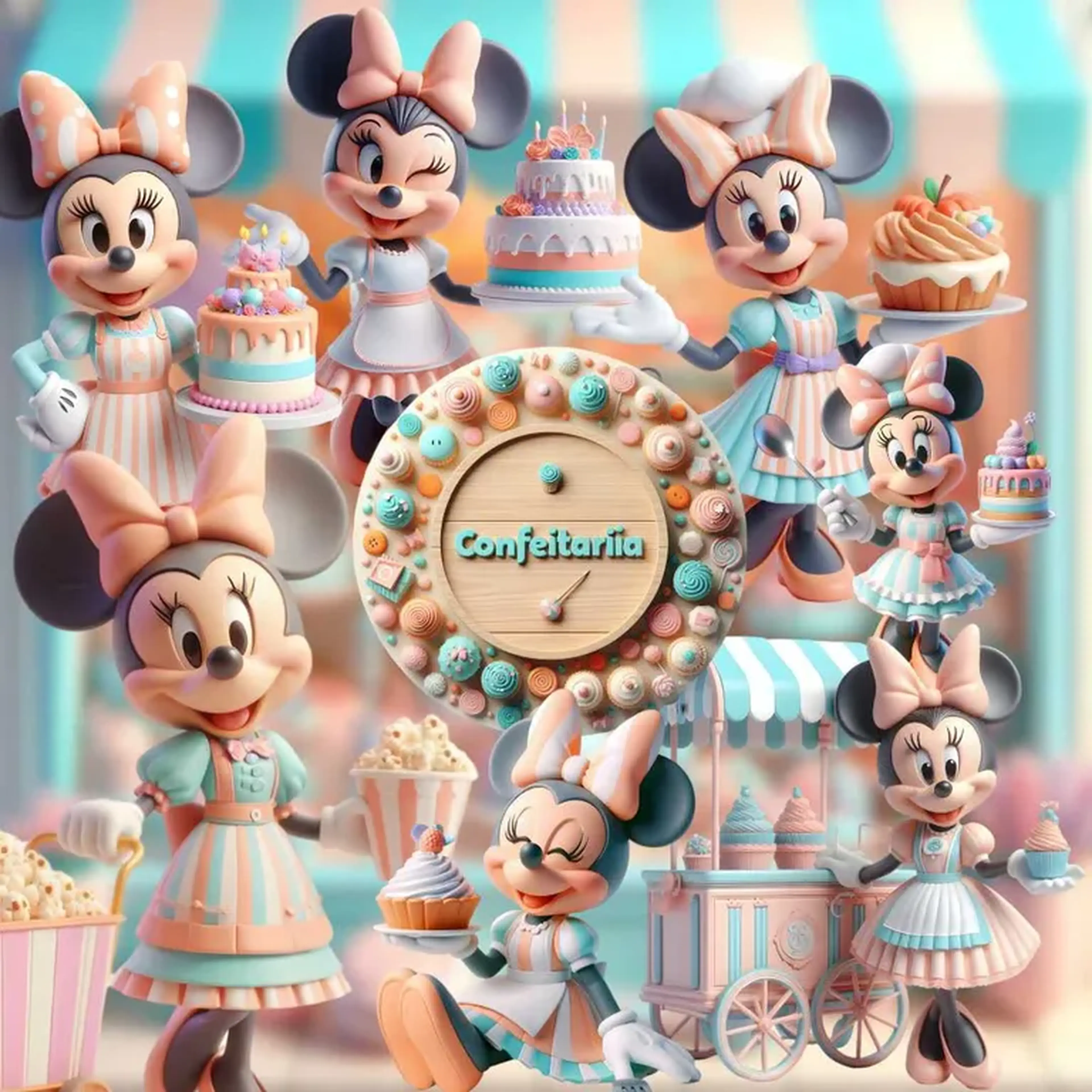 Kit Digital Confeitaria da Minnie imagem
