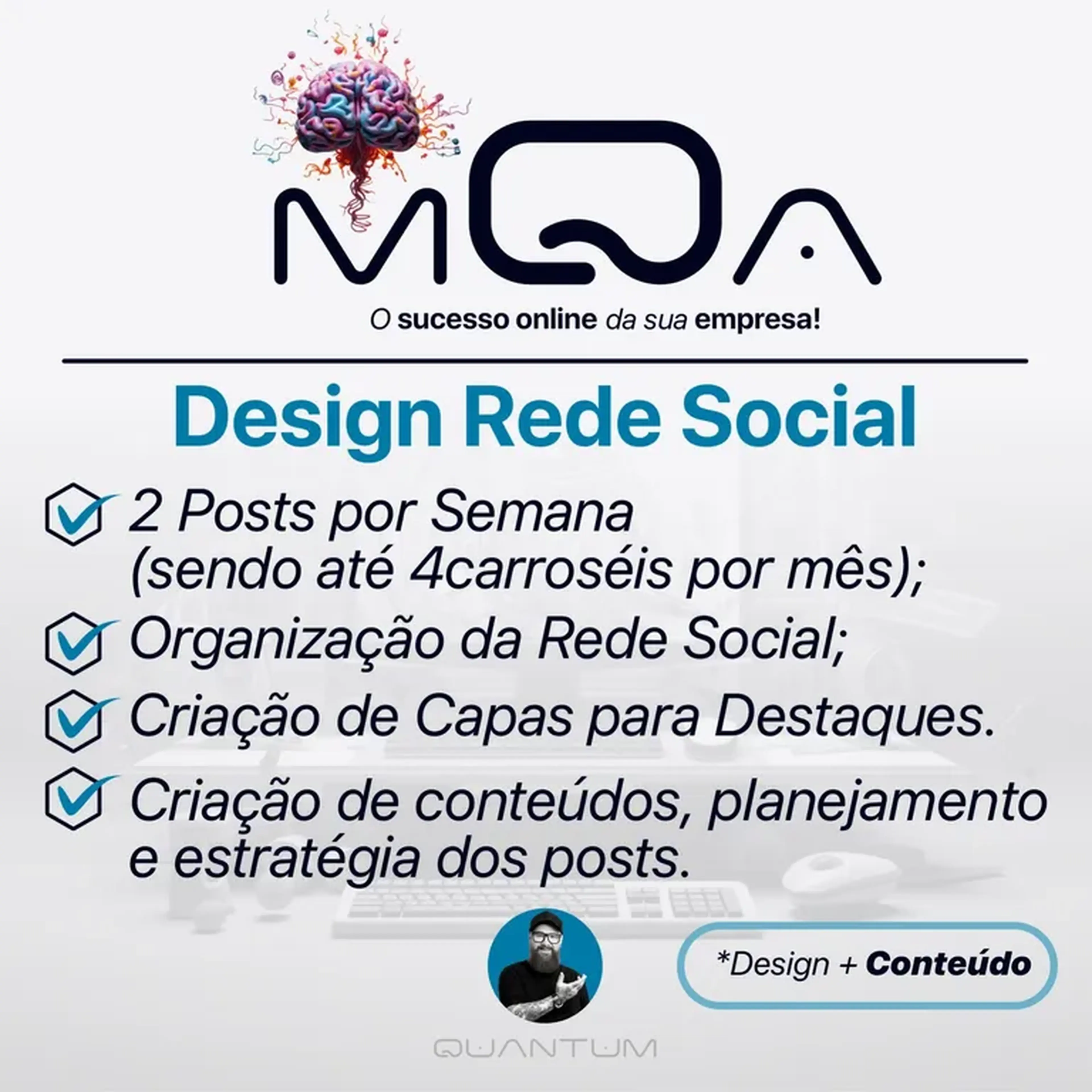 Design + Conteúdo - 8 Posts Mensais imagem