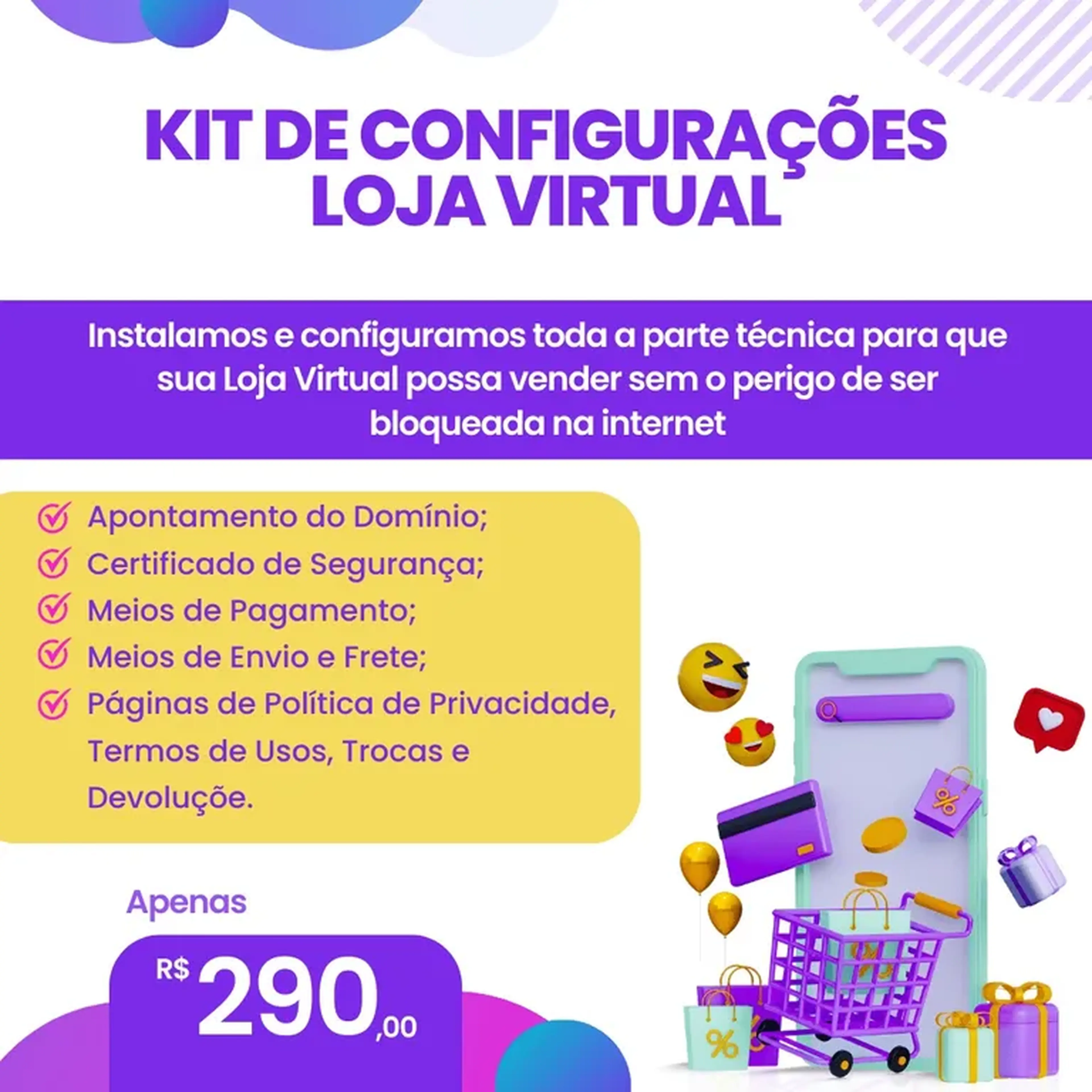 Kit de Configuração Loja Virtual imagem
