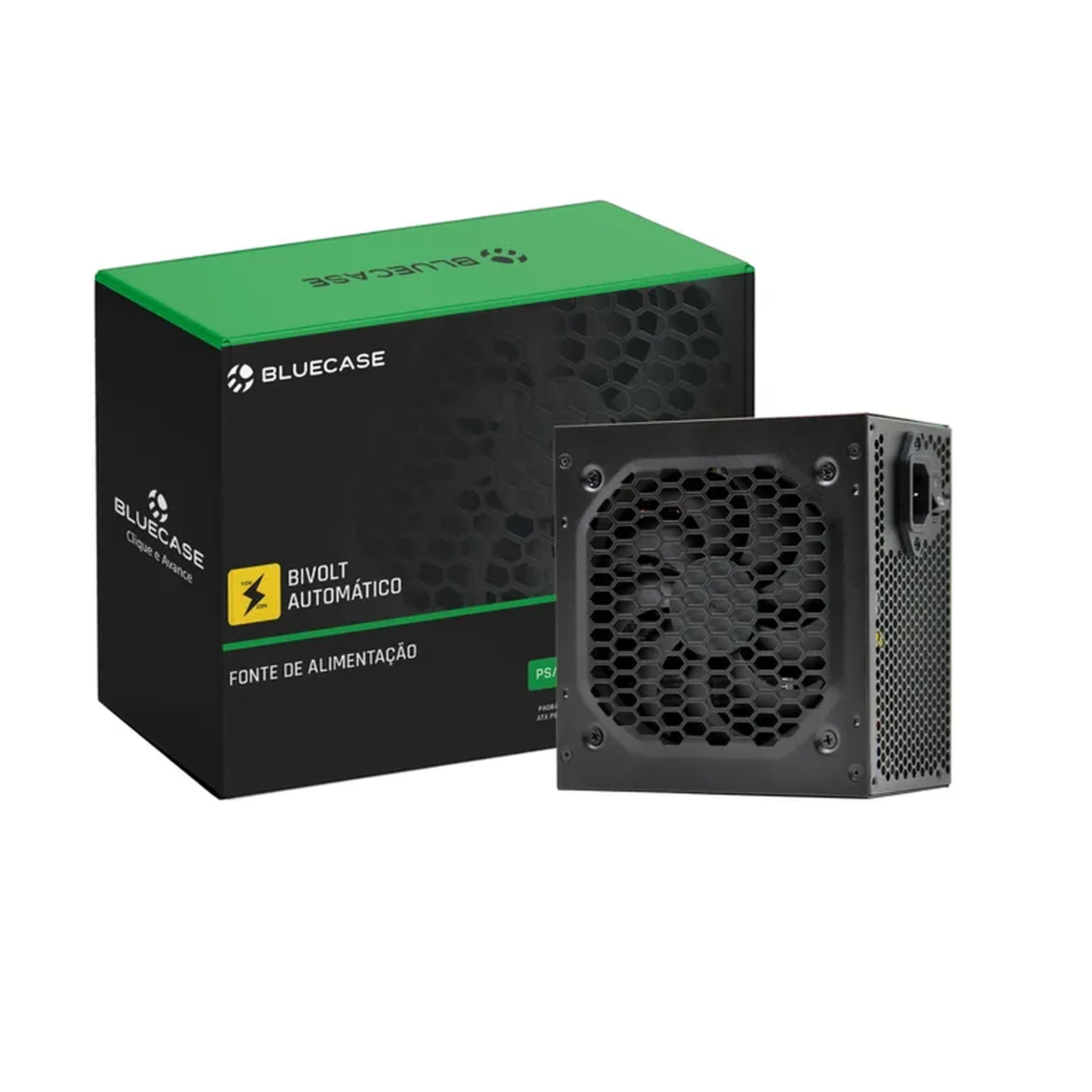 Fonte De Alimentação Bluecase Atx Ps2 600w Pfc Ativo imagem