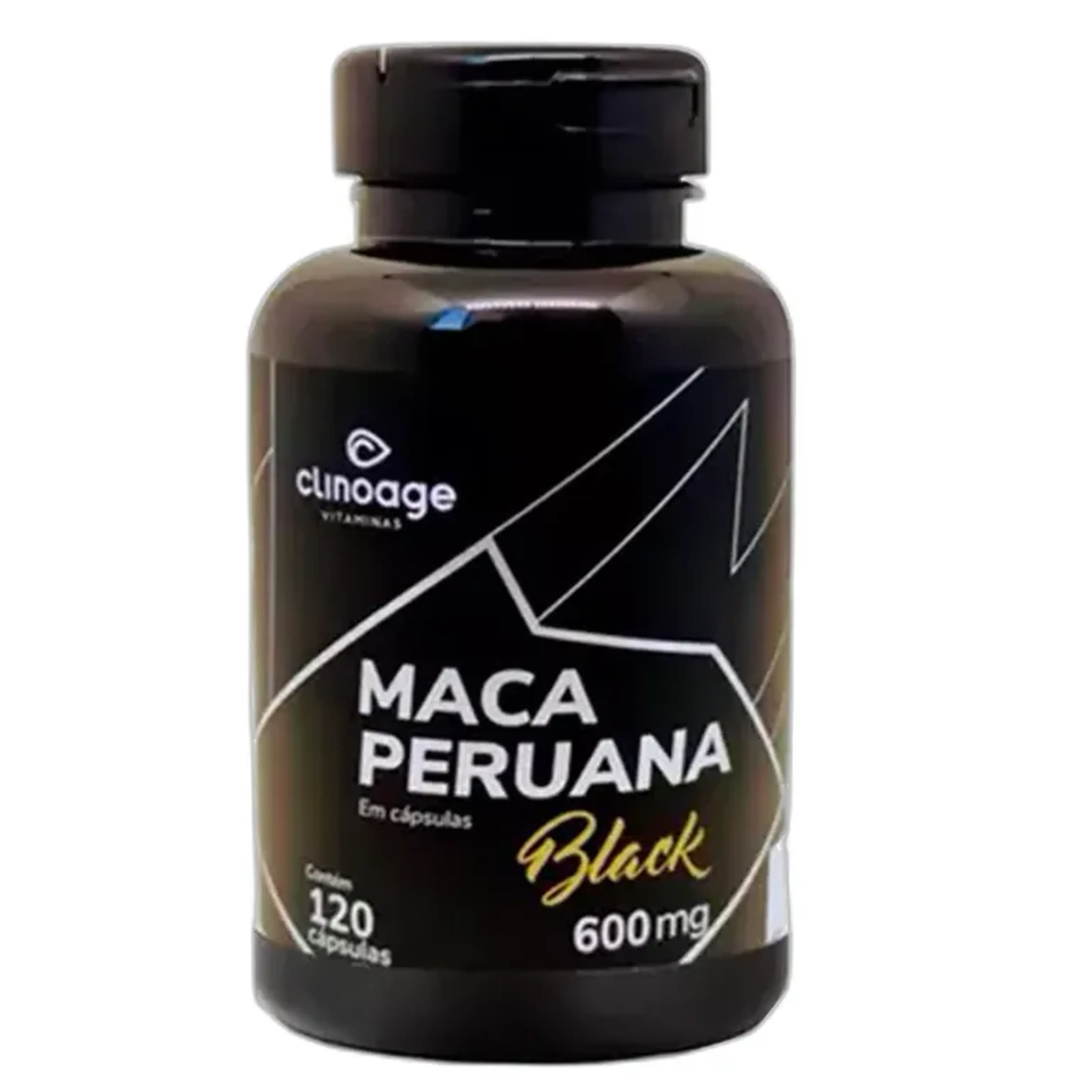 Maca Peruana Black Negra Pura 120 Capsulas 600mg Clinoage imagem