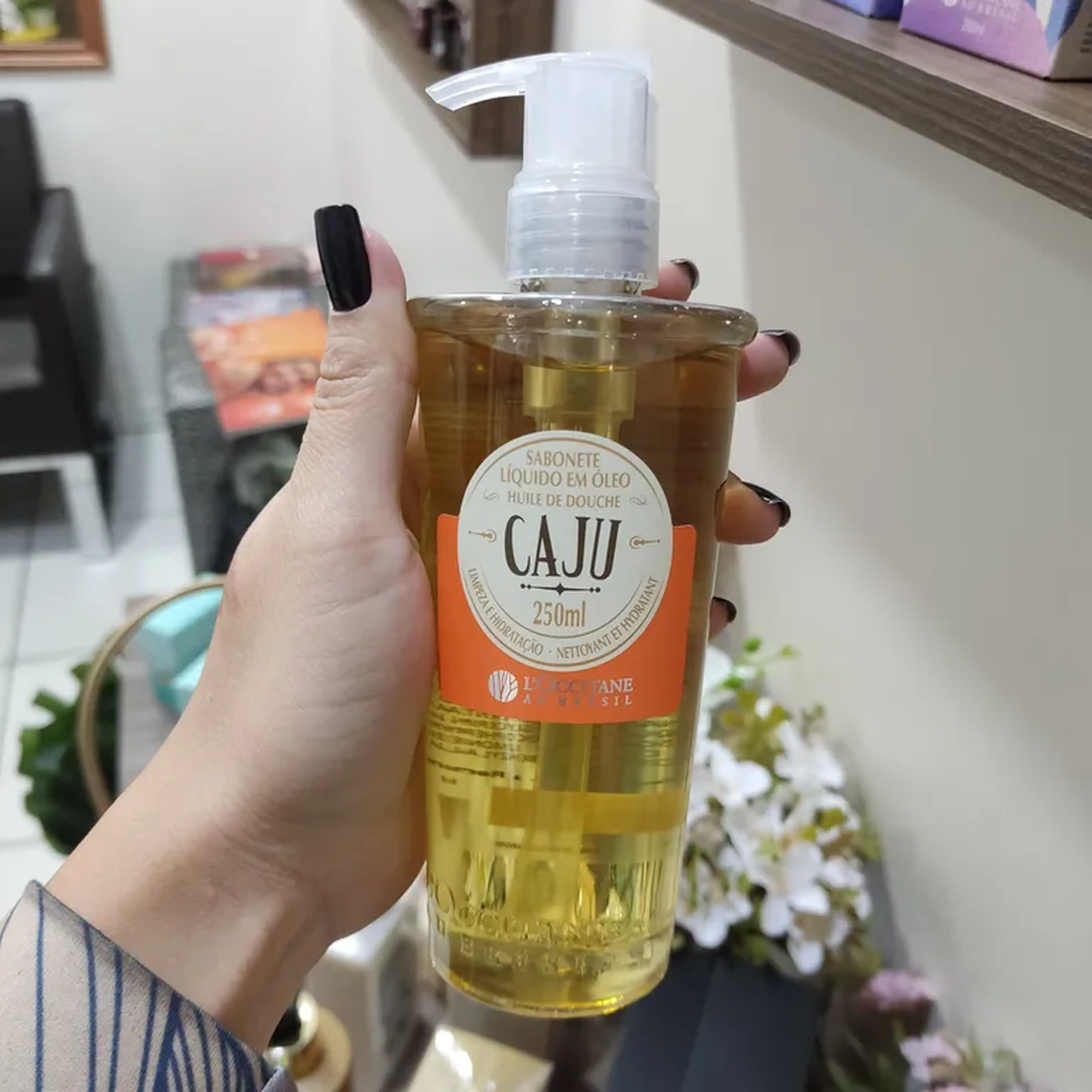 Sabonete líquido em óleo Caju 250ml imagem