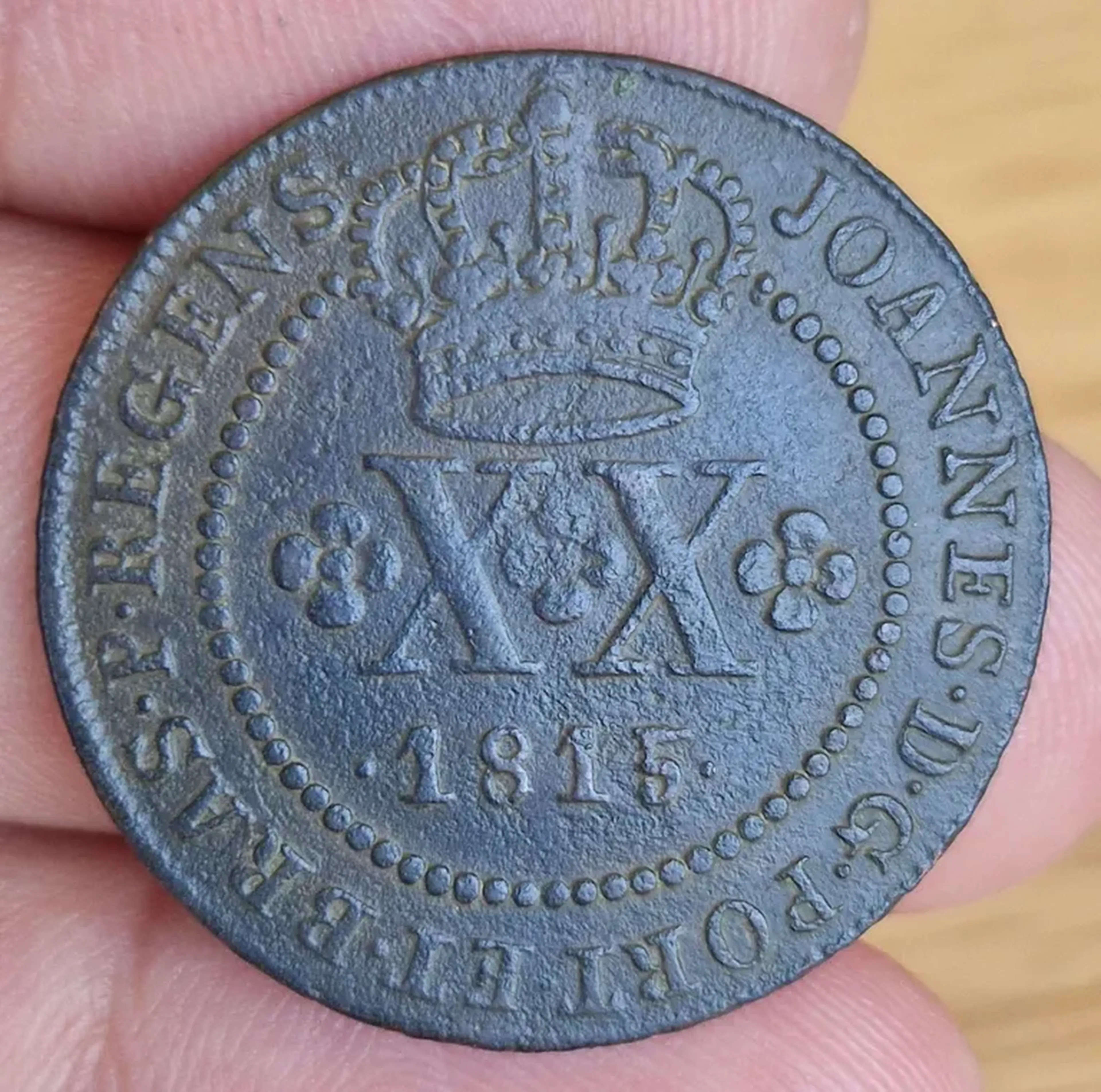 XX Réis - 1815 Rio de Janeiro - Frete Grátis imagem