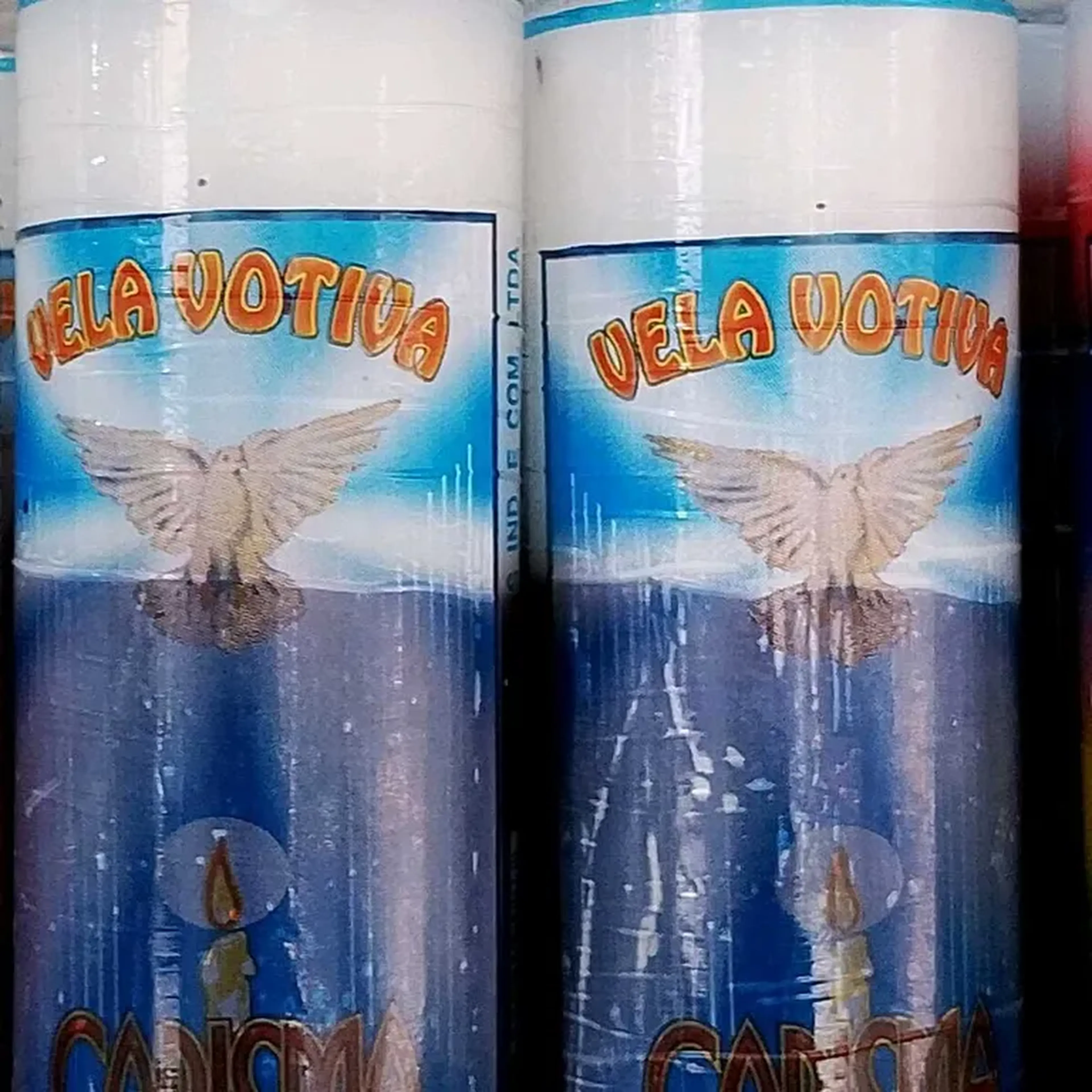 vela branca e preta 310g 8d imagem