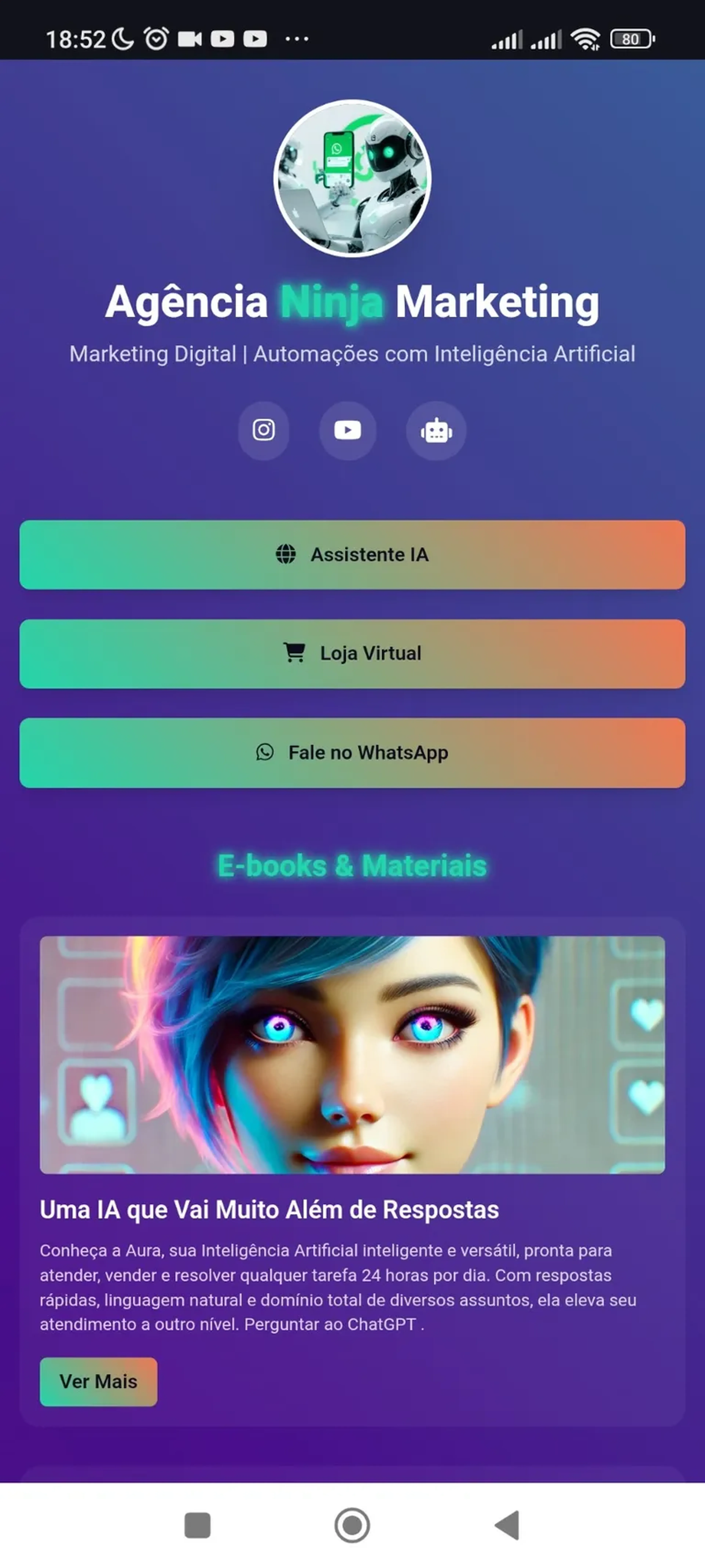 Fluxon8n Estilo LinkTree imagem