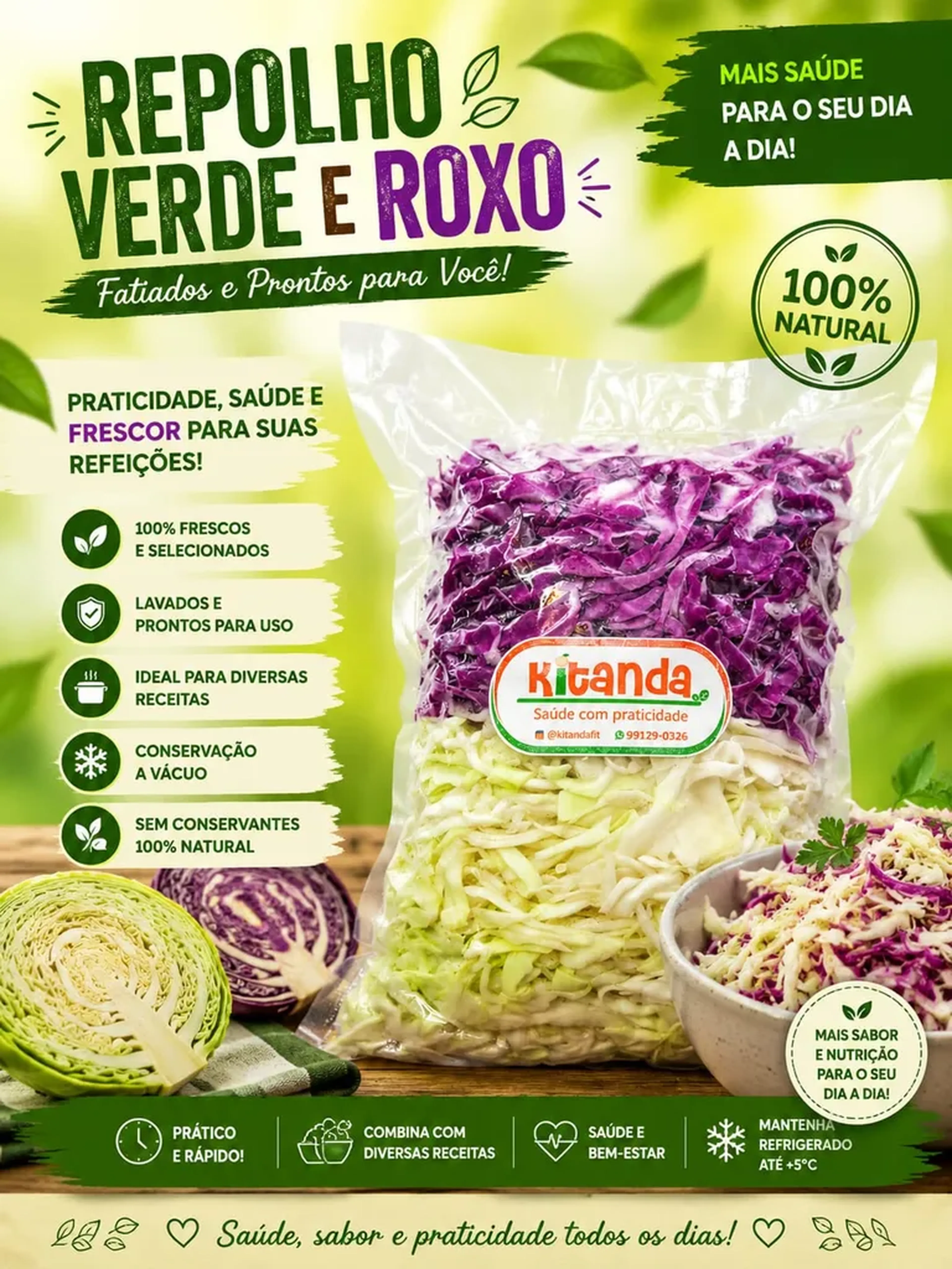 Mix Repolhos Fatiados imagem