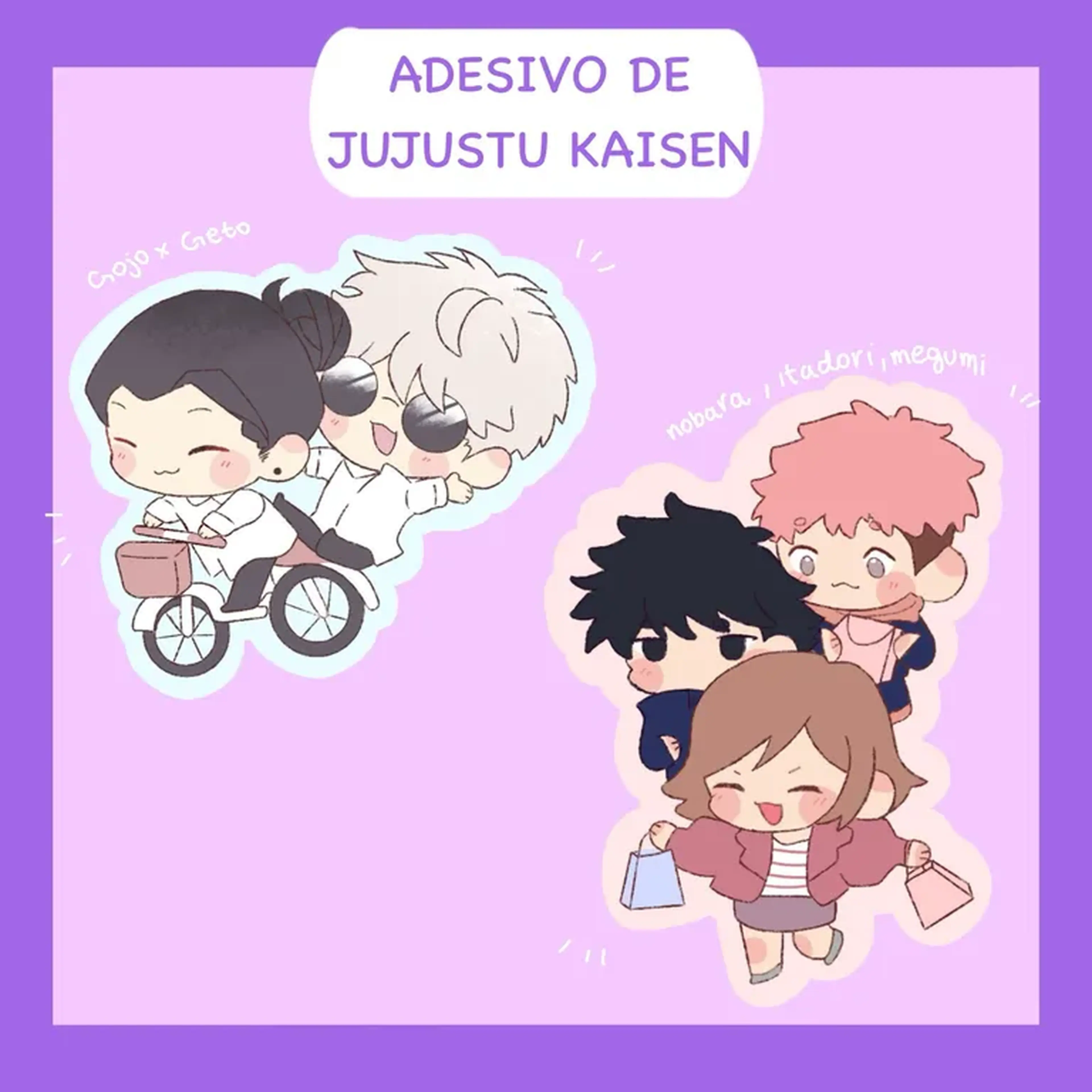 ADESIVOS INDIVIDUAIS DE JUJUSTU KAISEN imagem