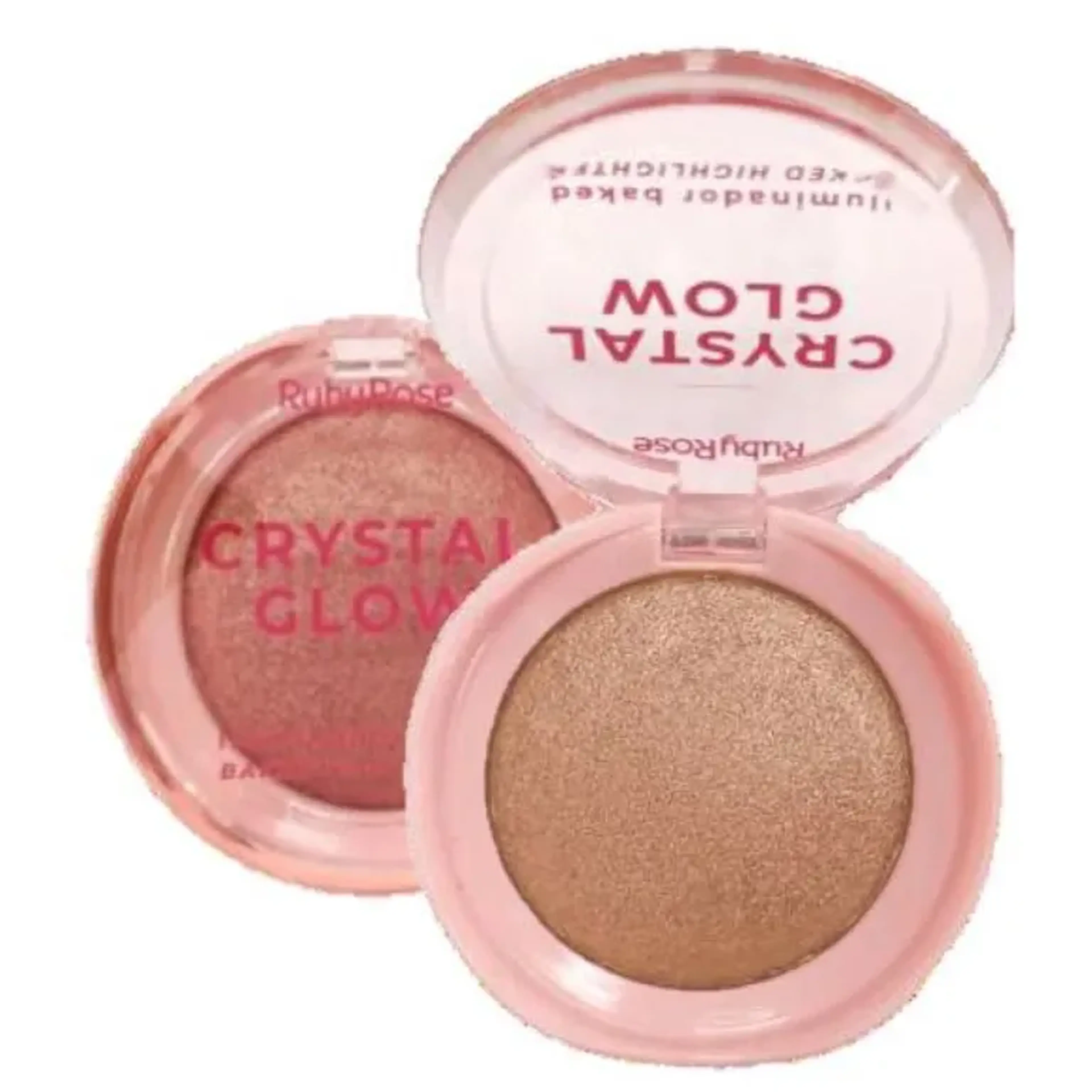 Crystal Glow Iluminador Baked - Pink Champagne - Ruby Rose imagem