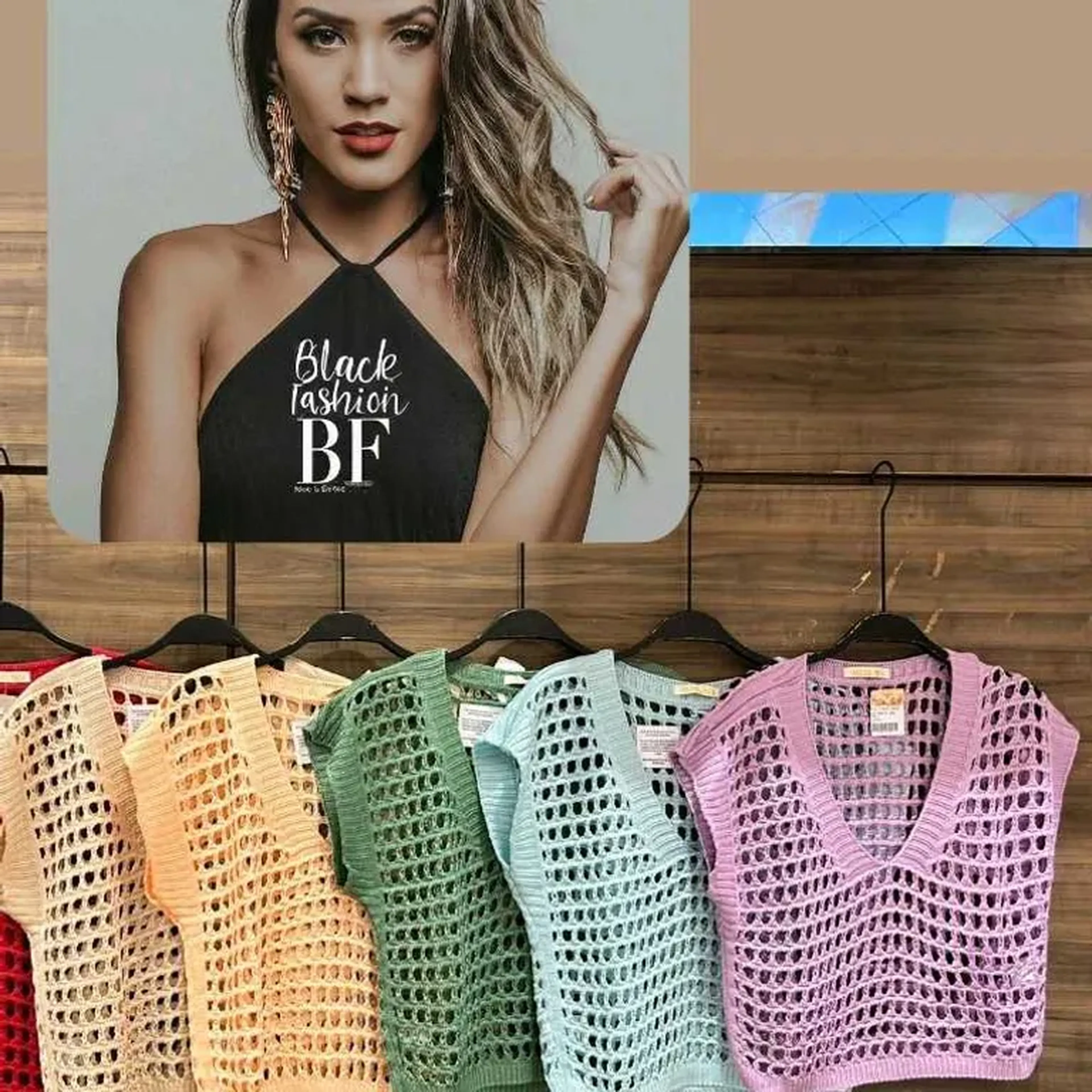 Blusa de tricô Vazado com 50% de desconto: de 298.90 por 149.45 imagem