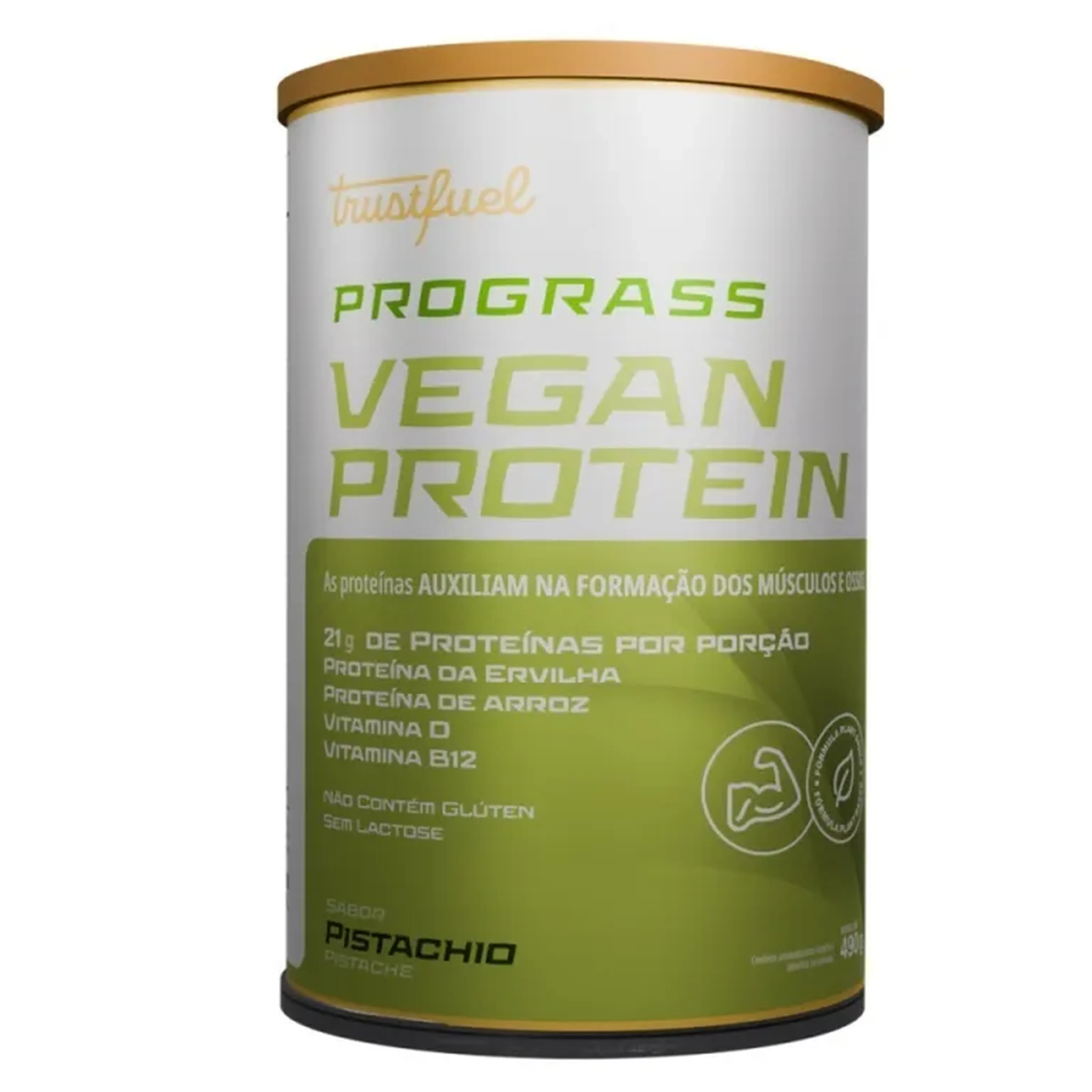 PROGRASS VEGAN PROTEIN - PISTACHIO 490G - Sabor Pistache imagem