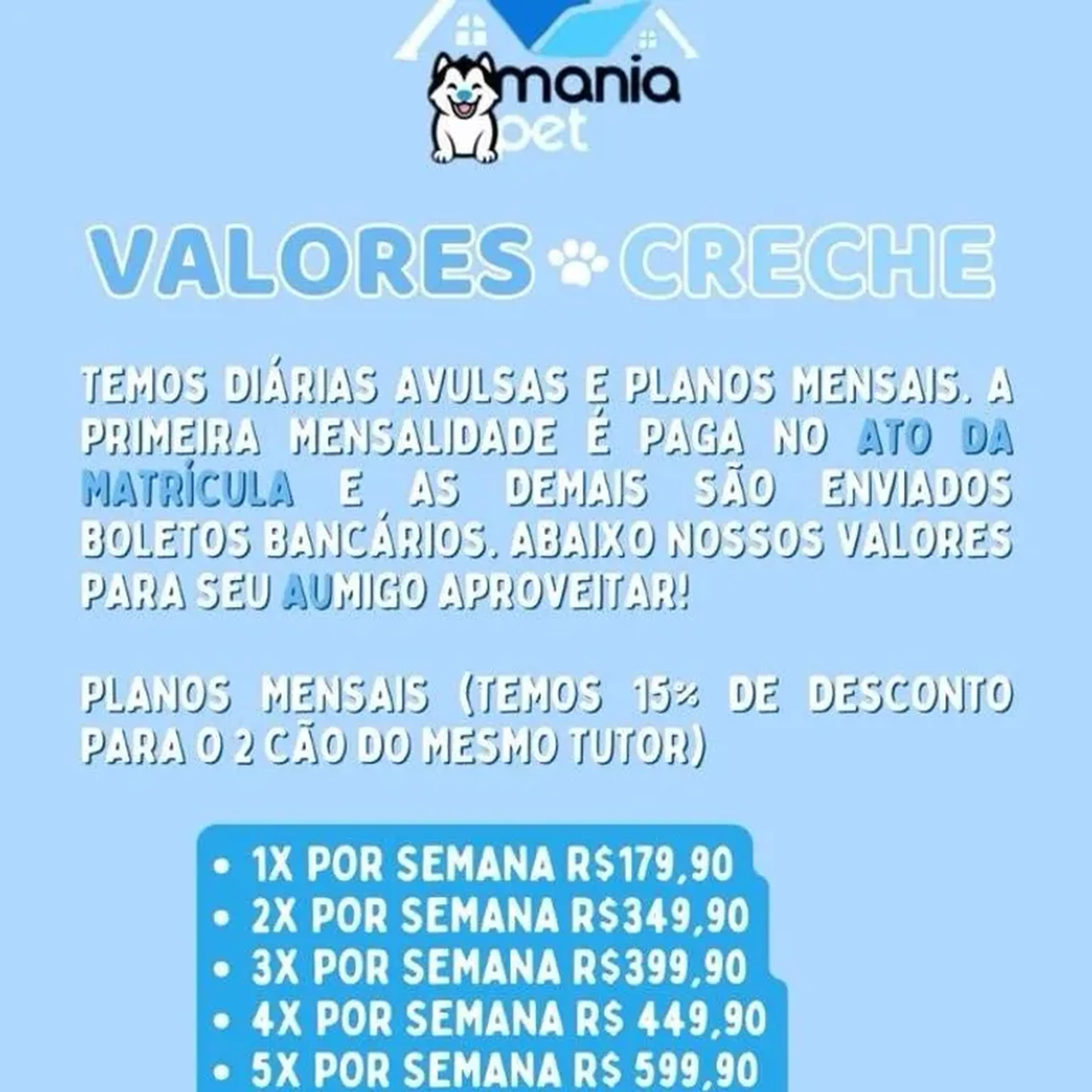 promo trimestral creche 4x semana imagem
