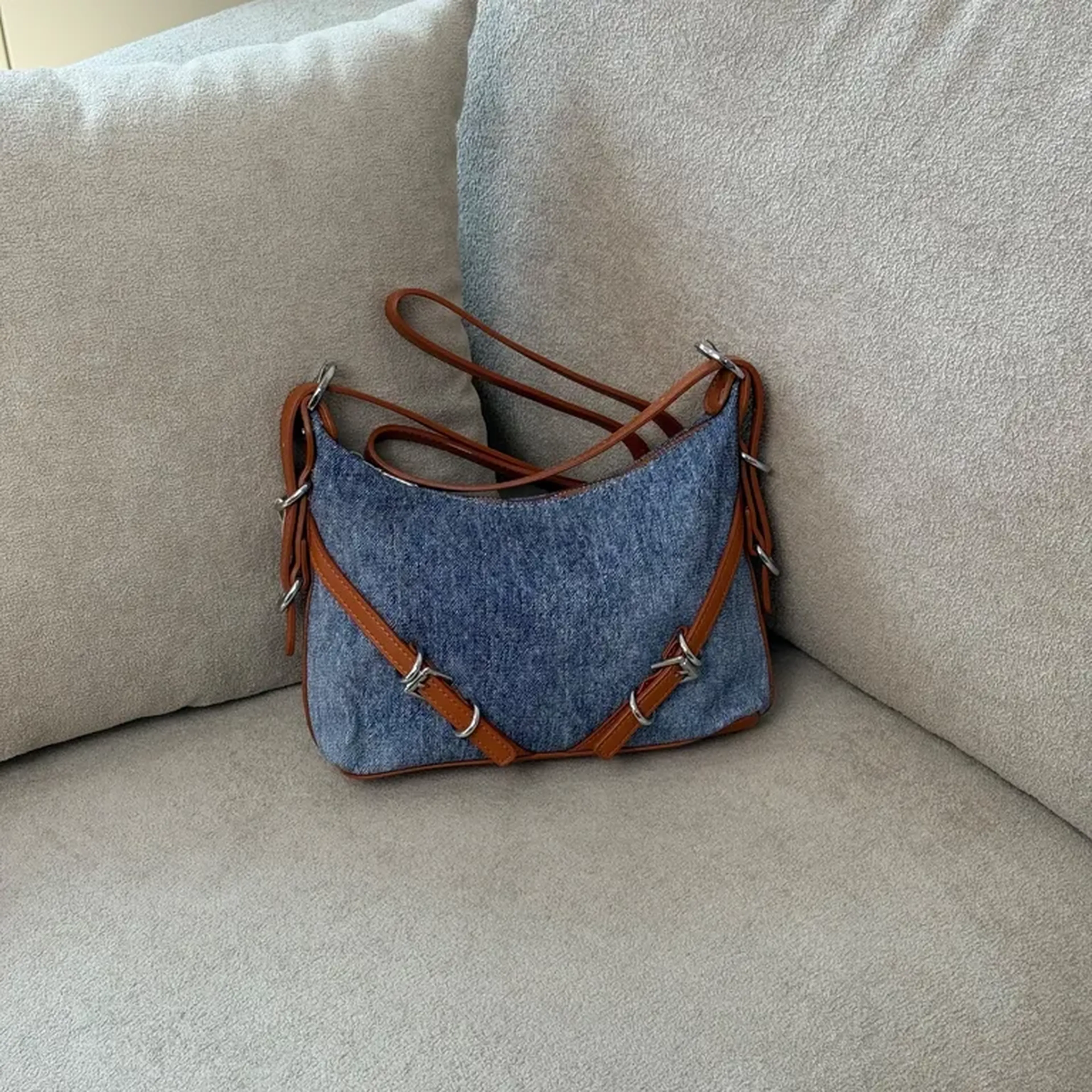 Bolsa tipo jeans imagem