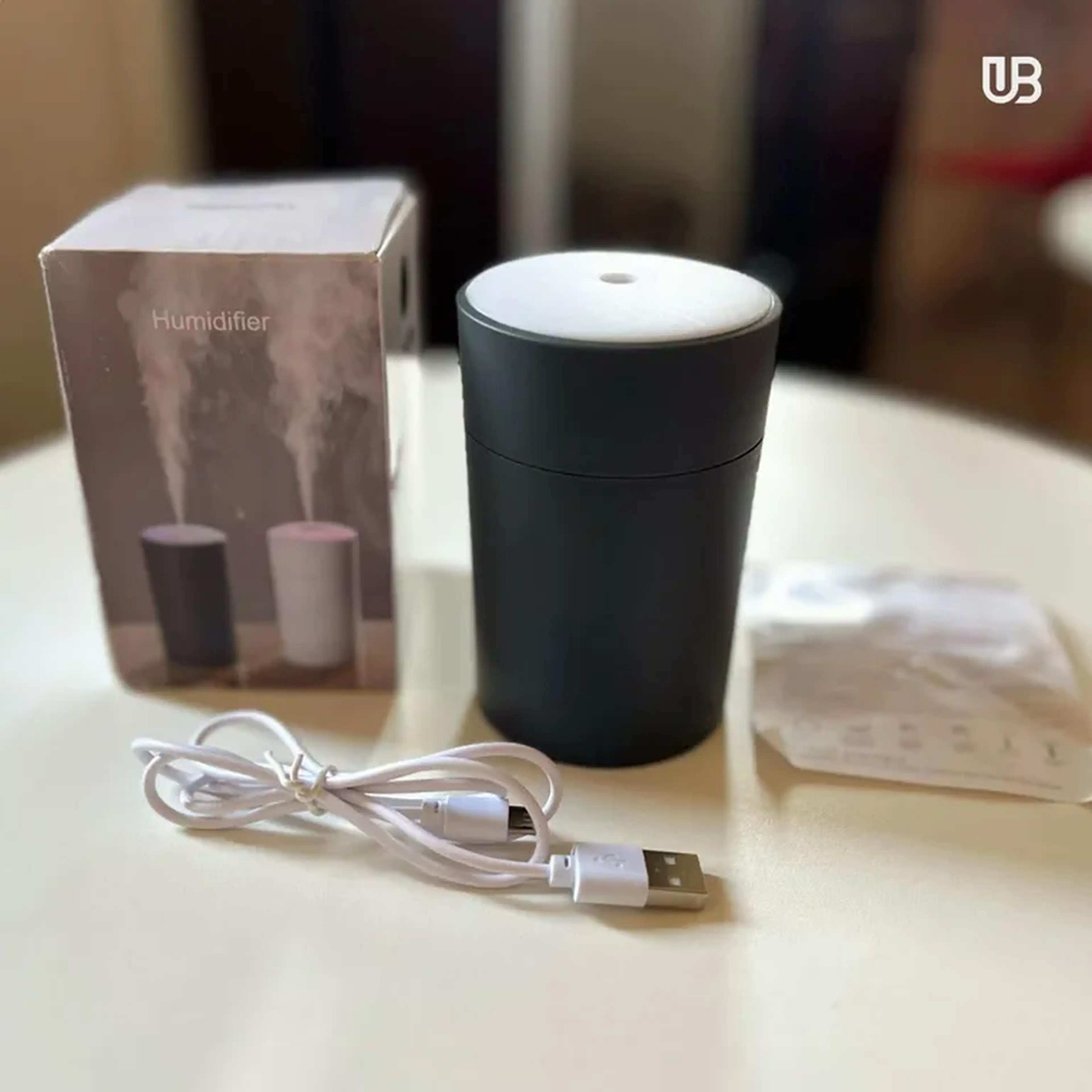 Mini Umidificador com LED Colorido imagem