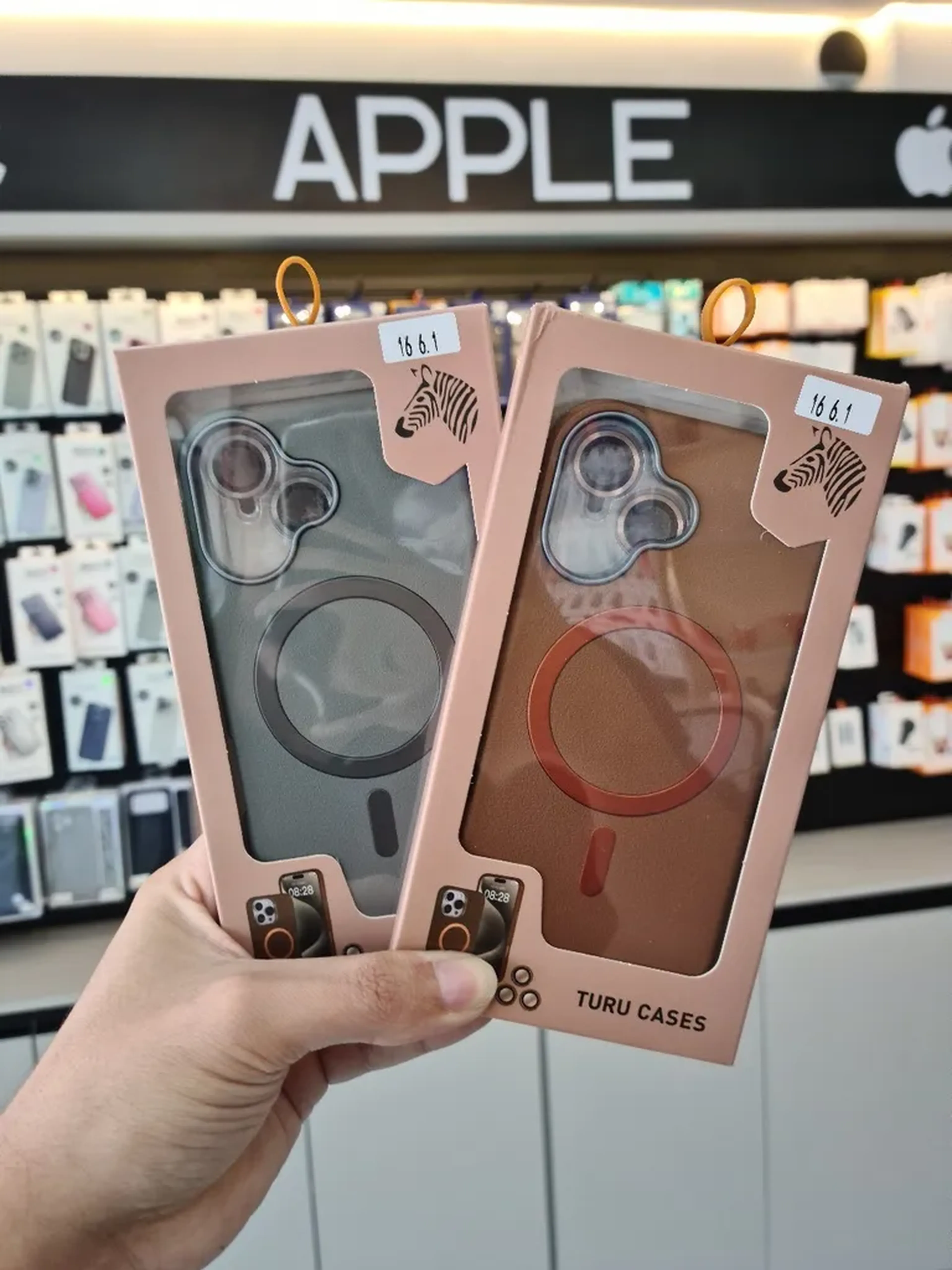 16 CAPA COURO MAG SAFE imagem