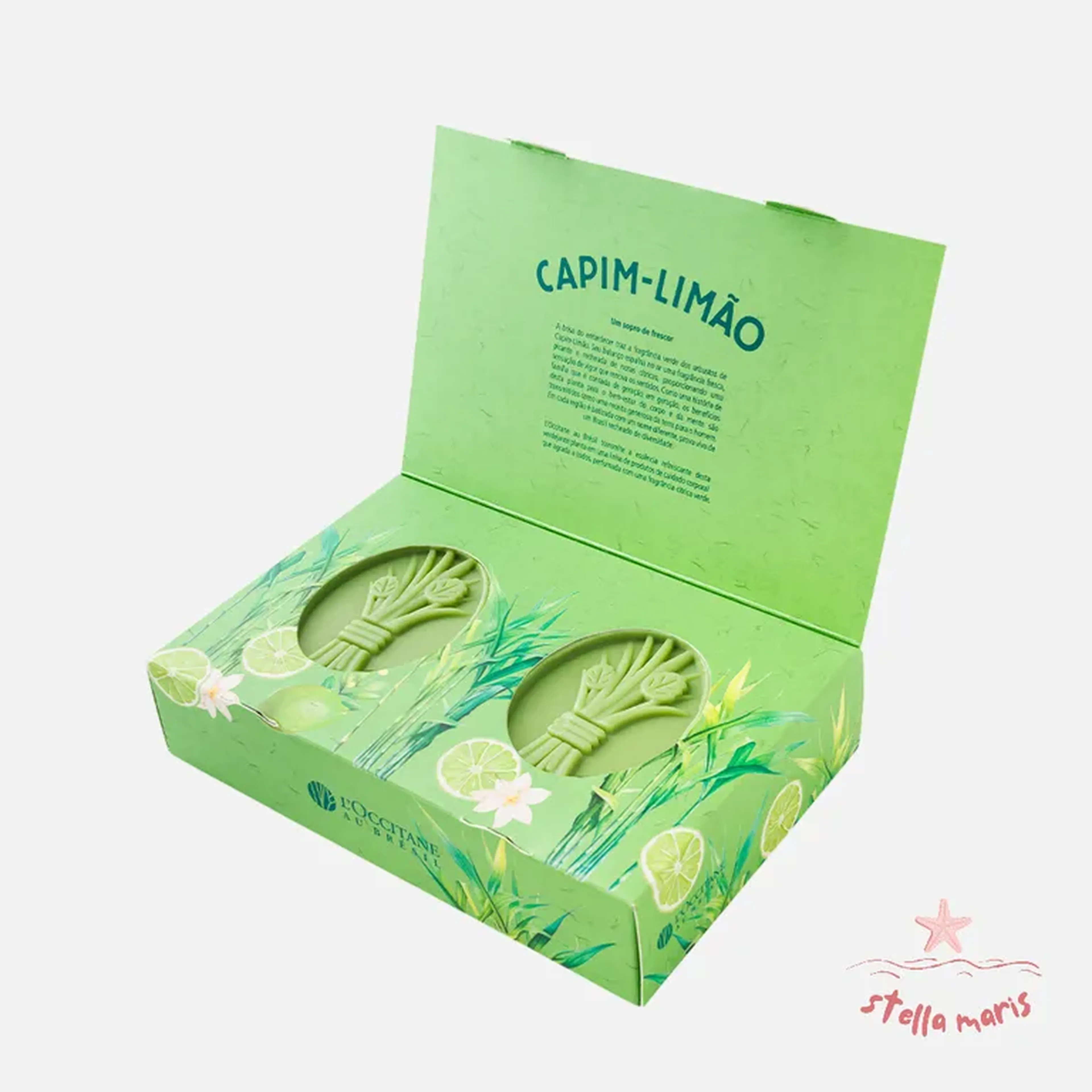 Kit Sabonete Perfumado Capim-Limão imagem