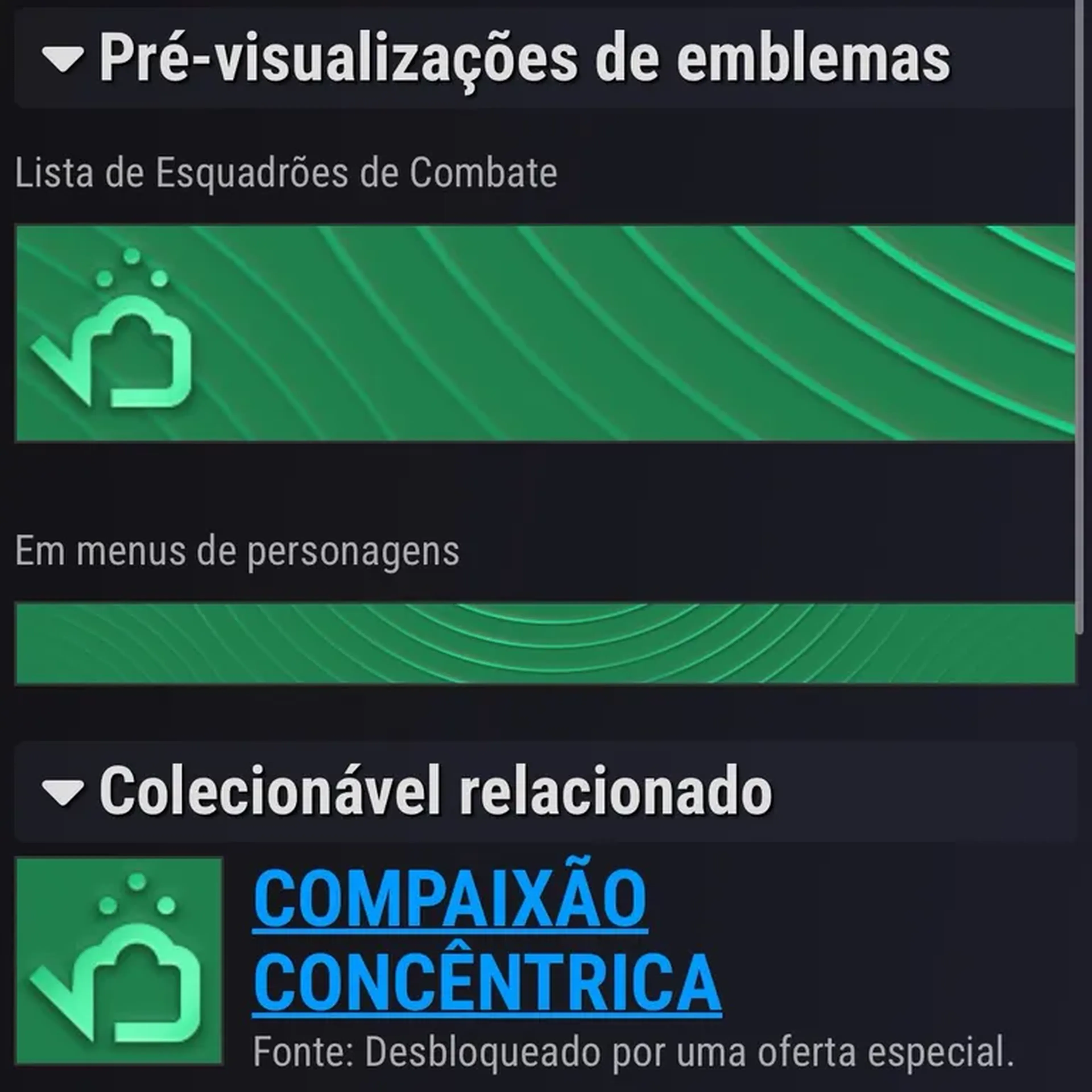 Destiny 2 emblem: compaixão concentrica imagem