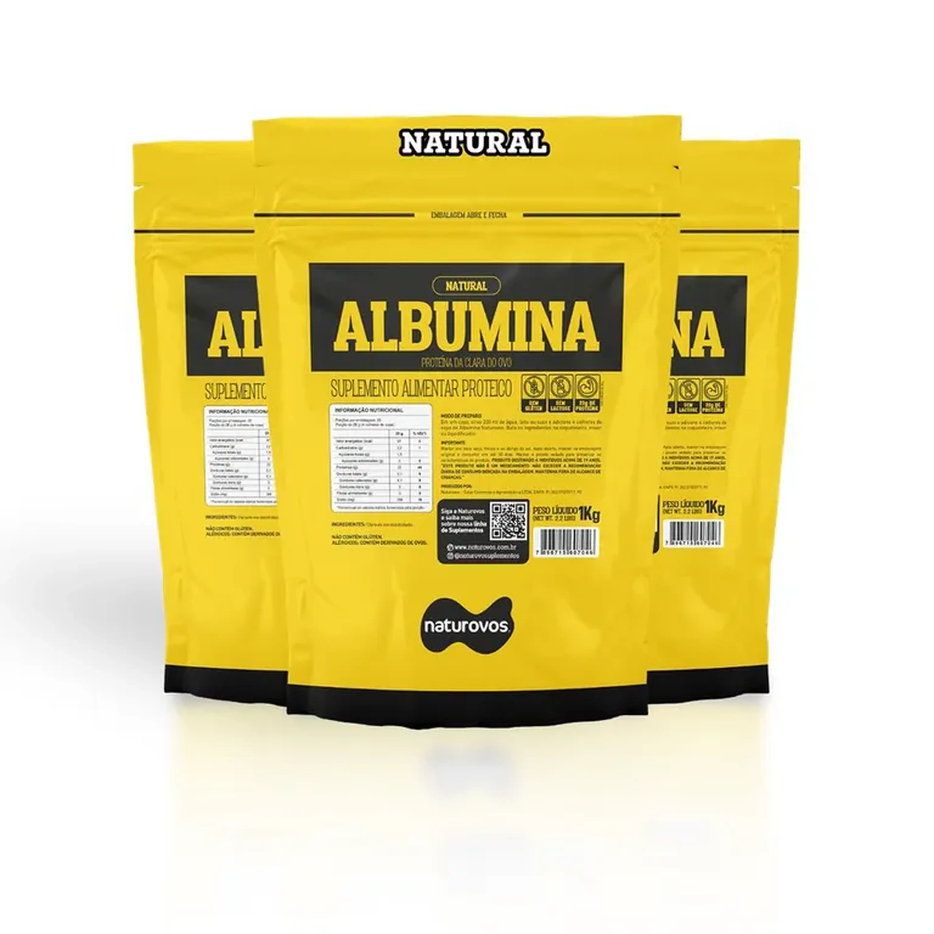 ALBUMINA NATUROVOS 420g imagem